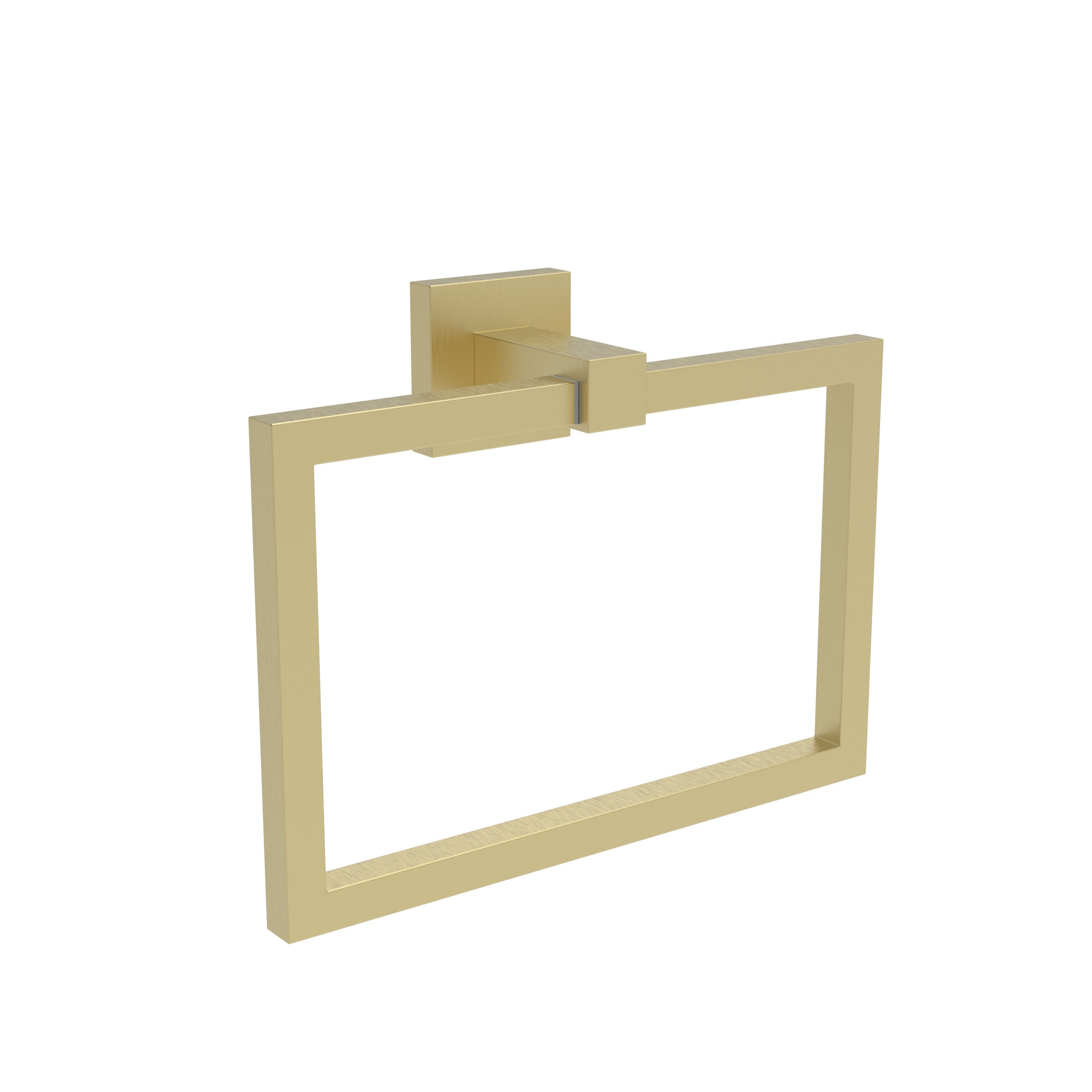 Camden Square Towel Ring Brushed Brass