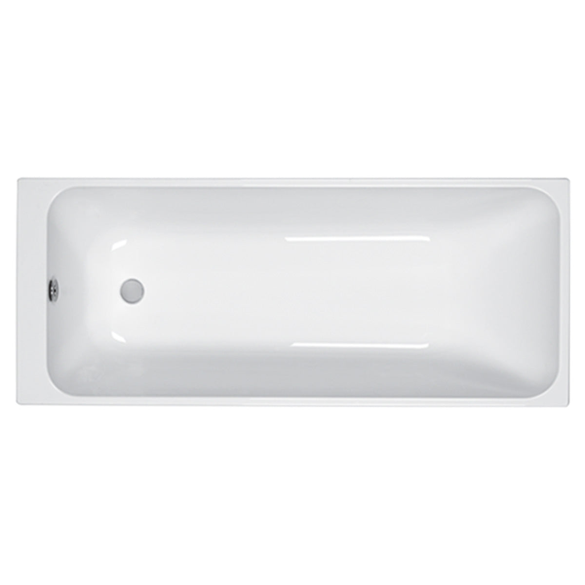 carron profile single ended rectangular bath 1500x700mm white