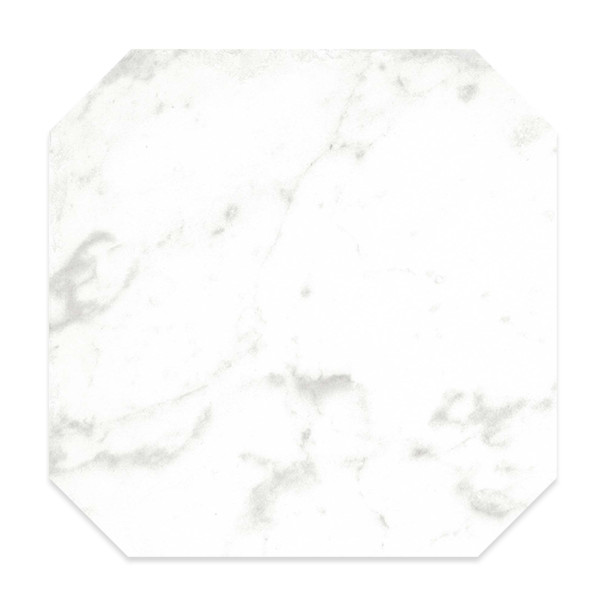 chester carrara marble effect porcelain tile ottagona 20x20cm matt