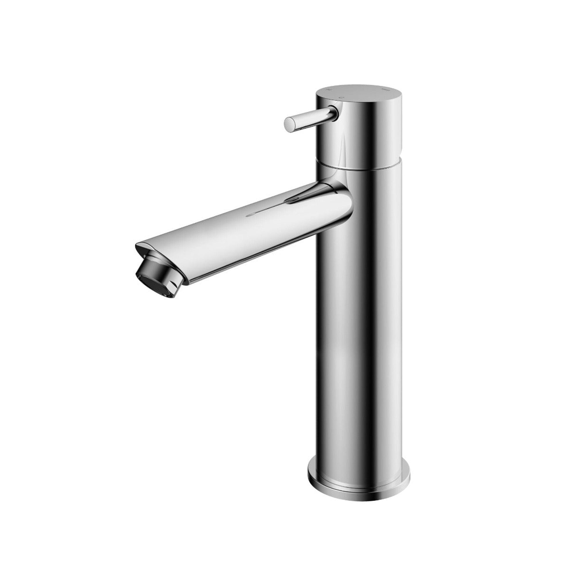 cobber 216mm basin mixer tap monobloc straight spout chrome