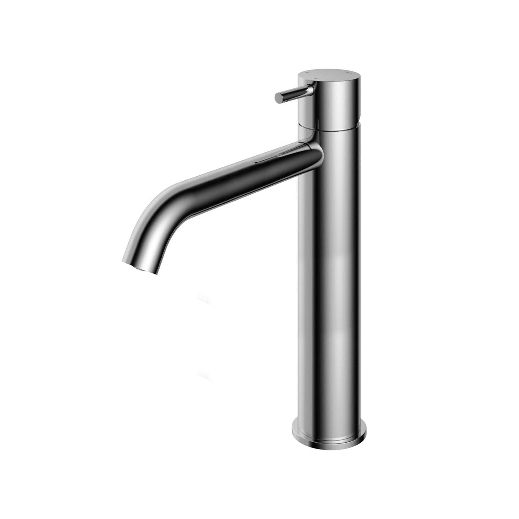cobber 286mm tall basin-mixer tap monobloc curved spout chrome