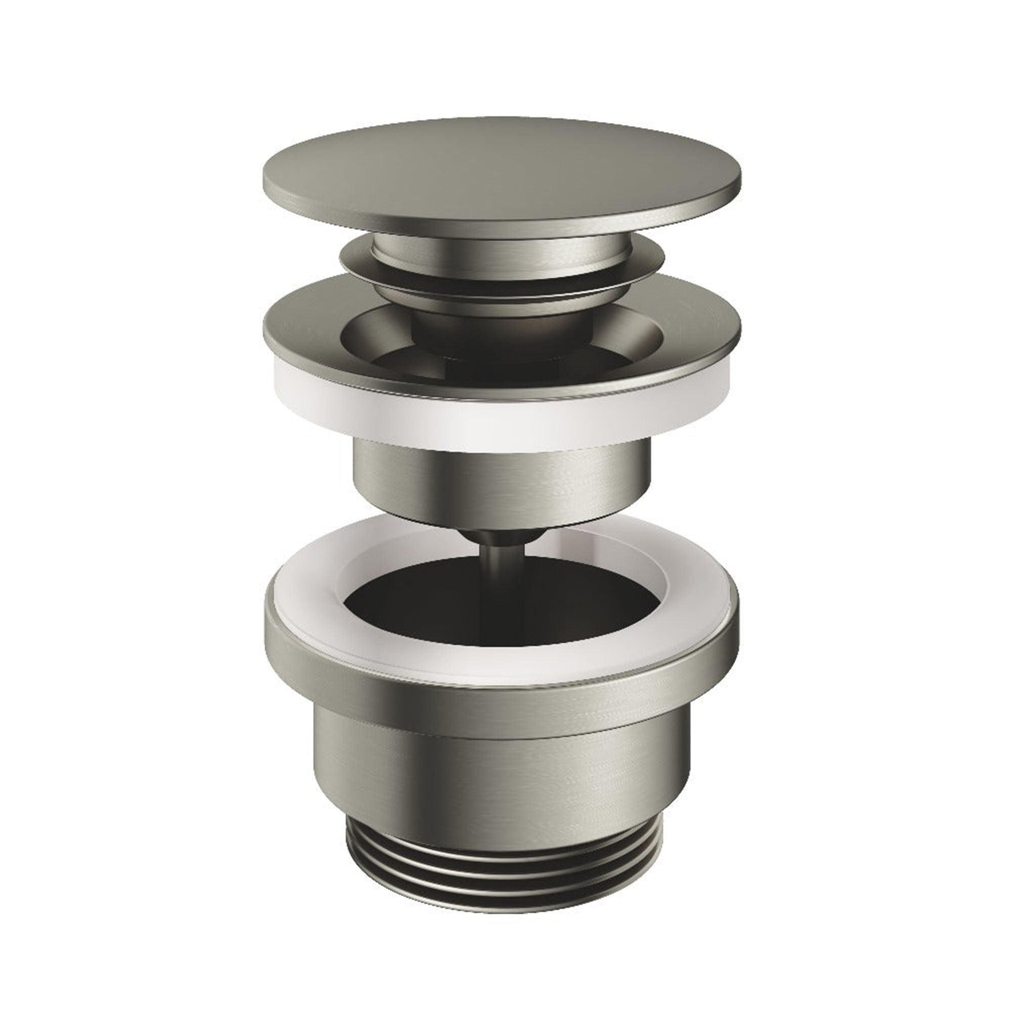 cobber basin click clack waste brushed nickel