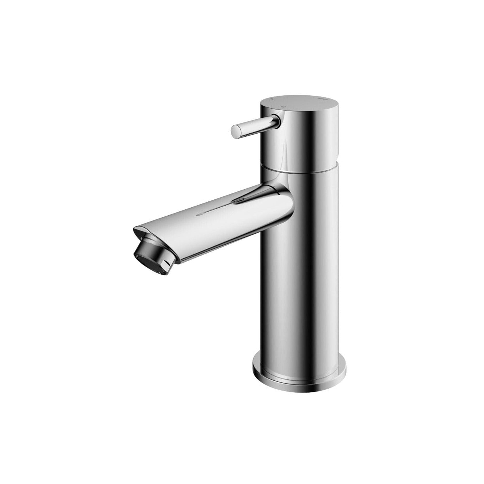 cobber basin mixer tap monobloc straight spout chrome