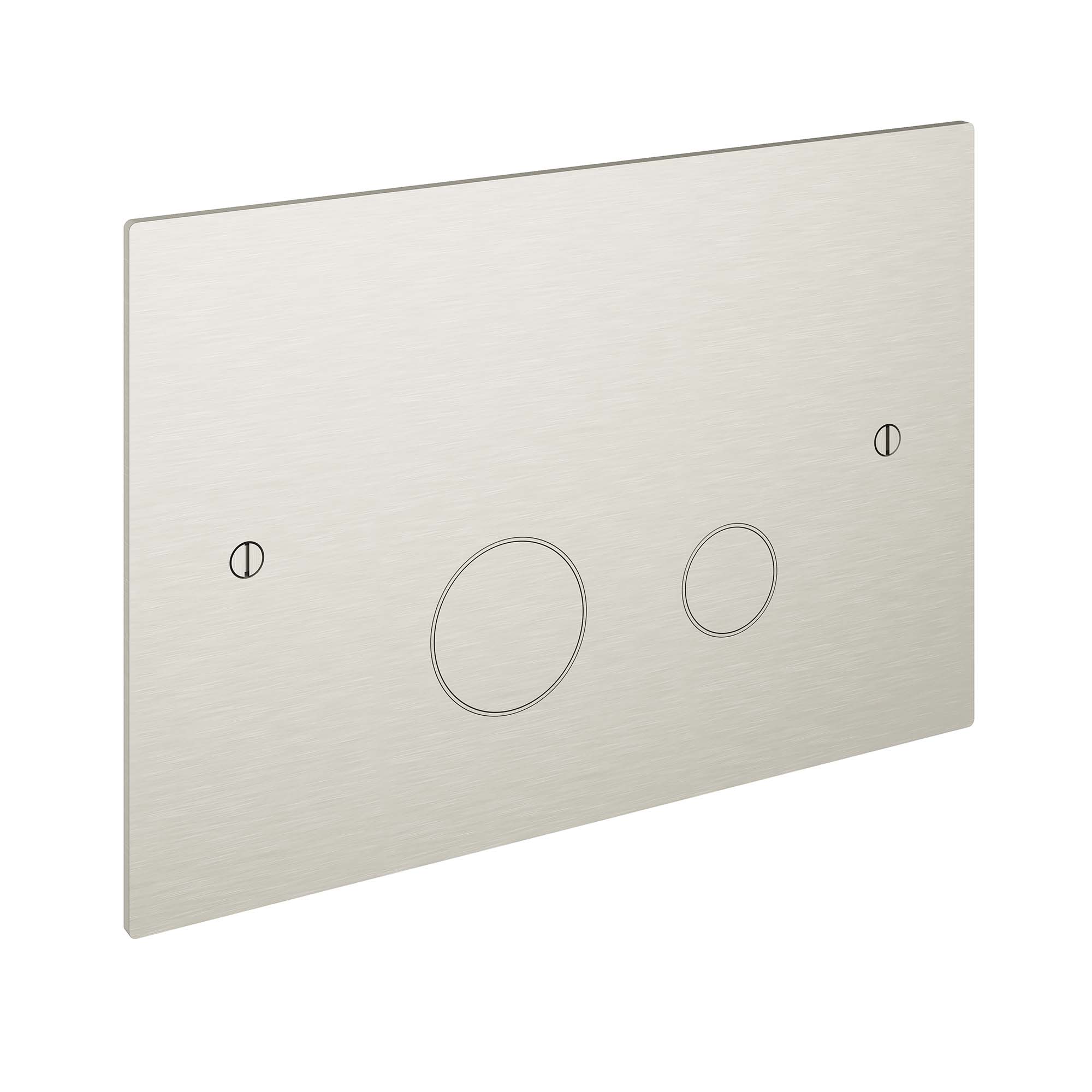 cobber flush cover plate for geberit concealed cistern brushed nickel
