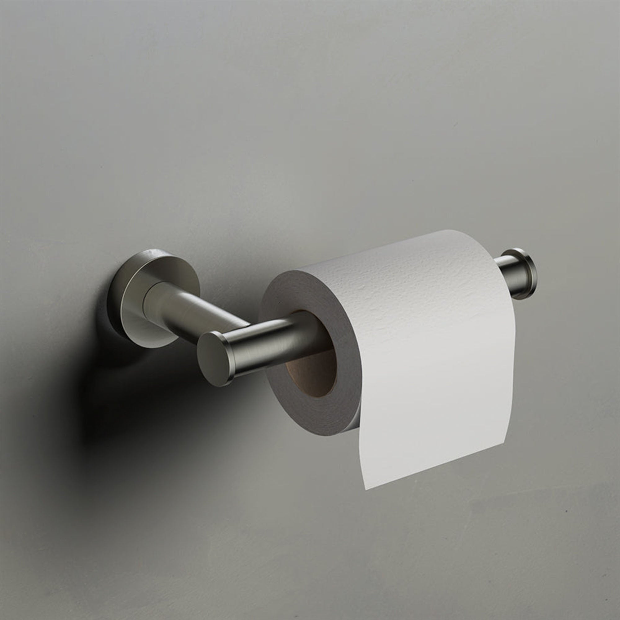 cobber toilet roll holder brushed nickel