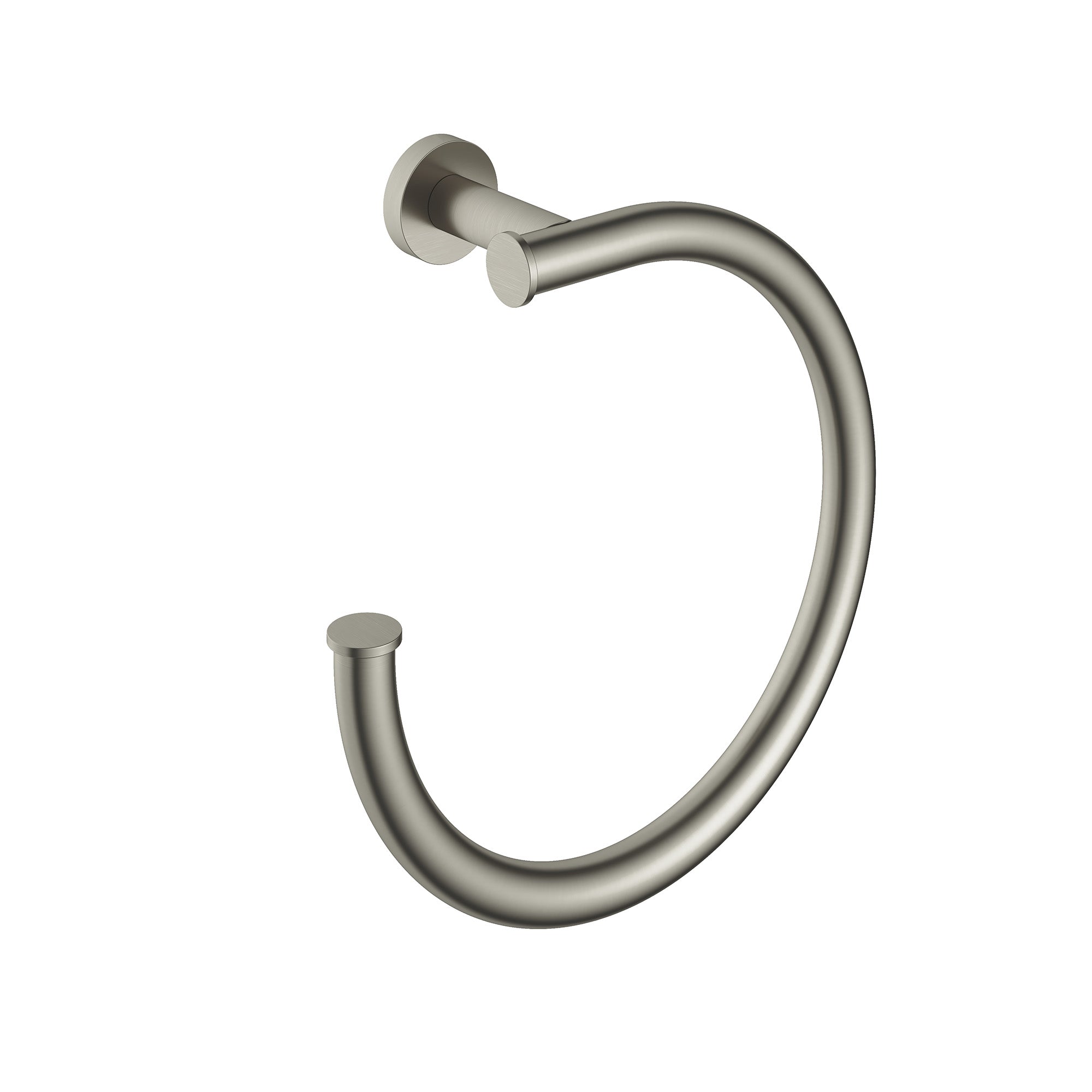 cobber towel ring brushed nickel