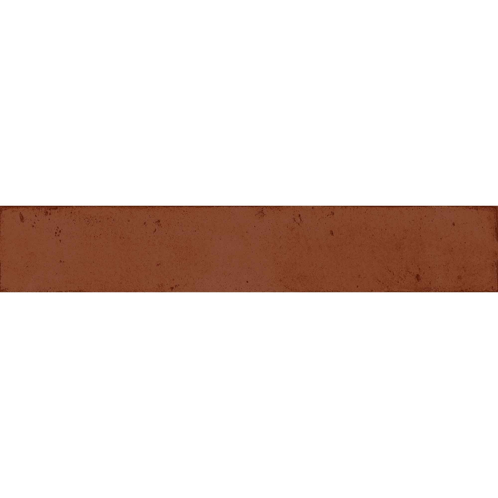 colours red porcelain wall tile 4.8x45cm gloss