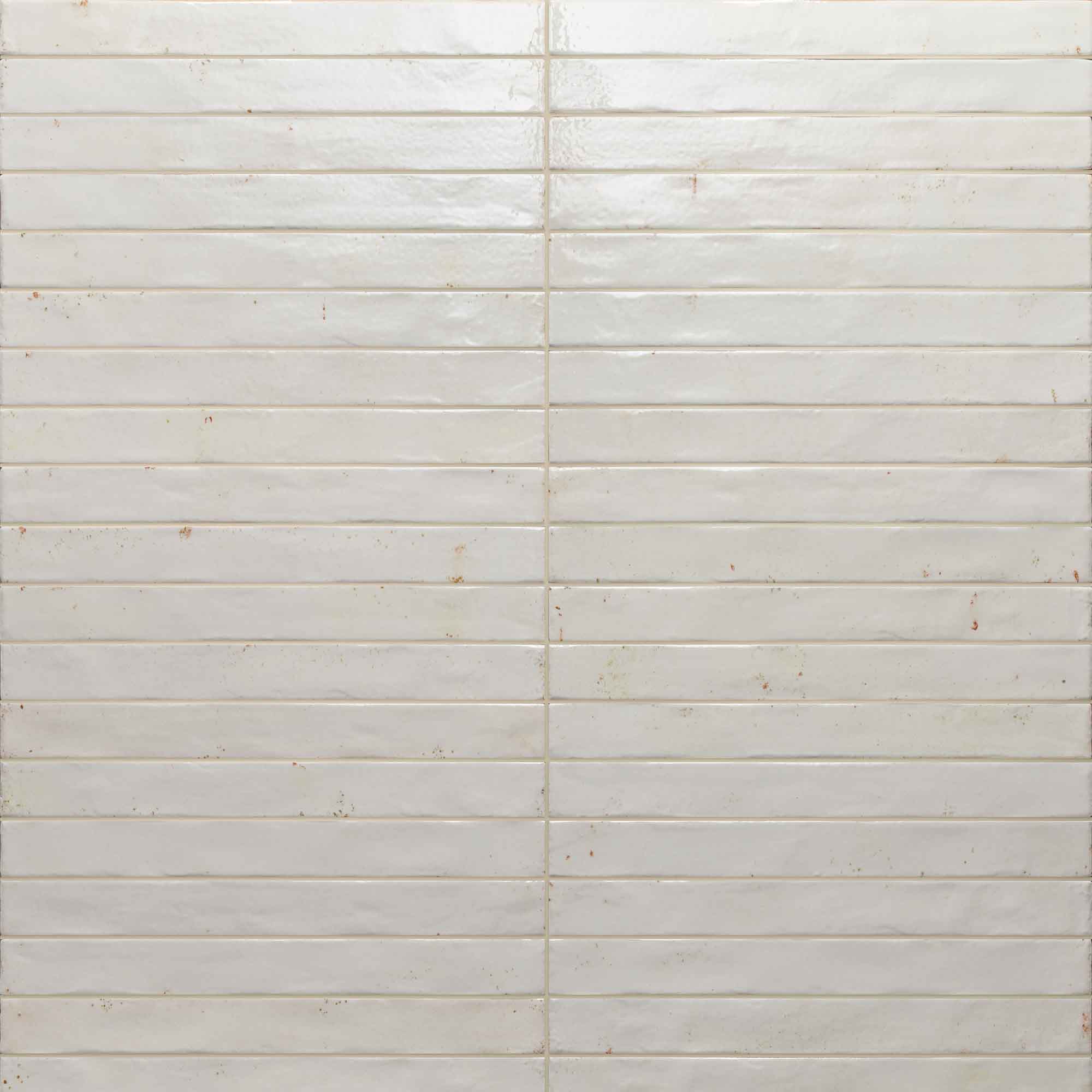 colours white porcelain wall tile 4.8x45cm gloss