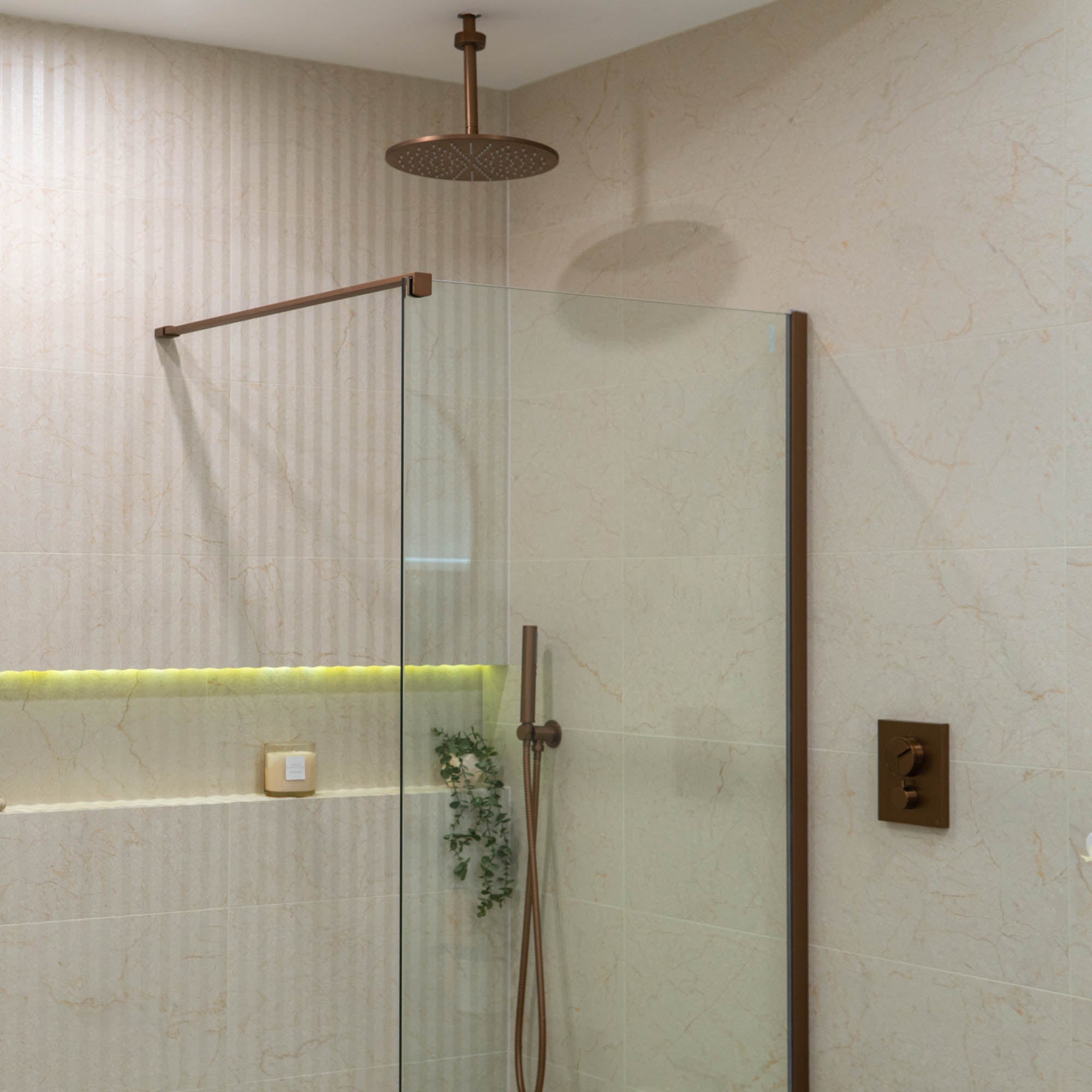 Cream-R Oasis Stone Effect Wall Tile 32x99cm Matt