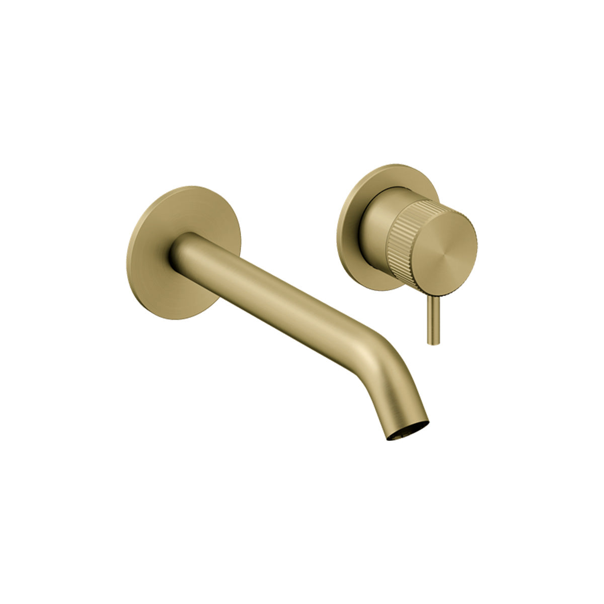 Crosswater 3ONE6 2 Hole Wall Mounted Basin Mixer Tap Brushed Brass