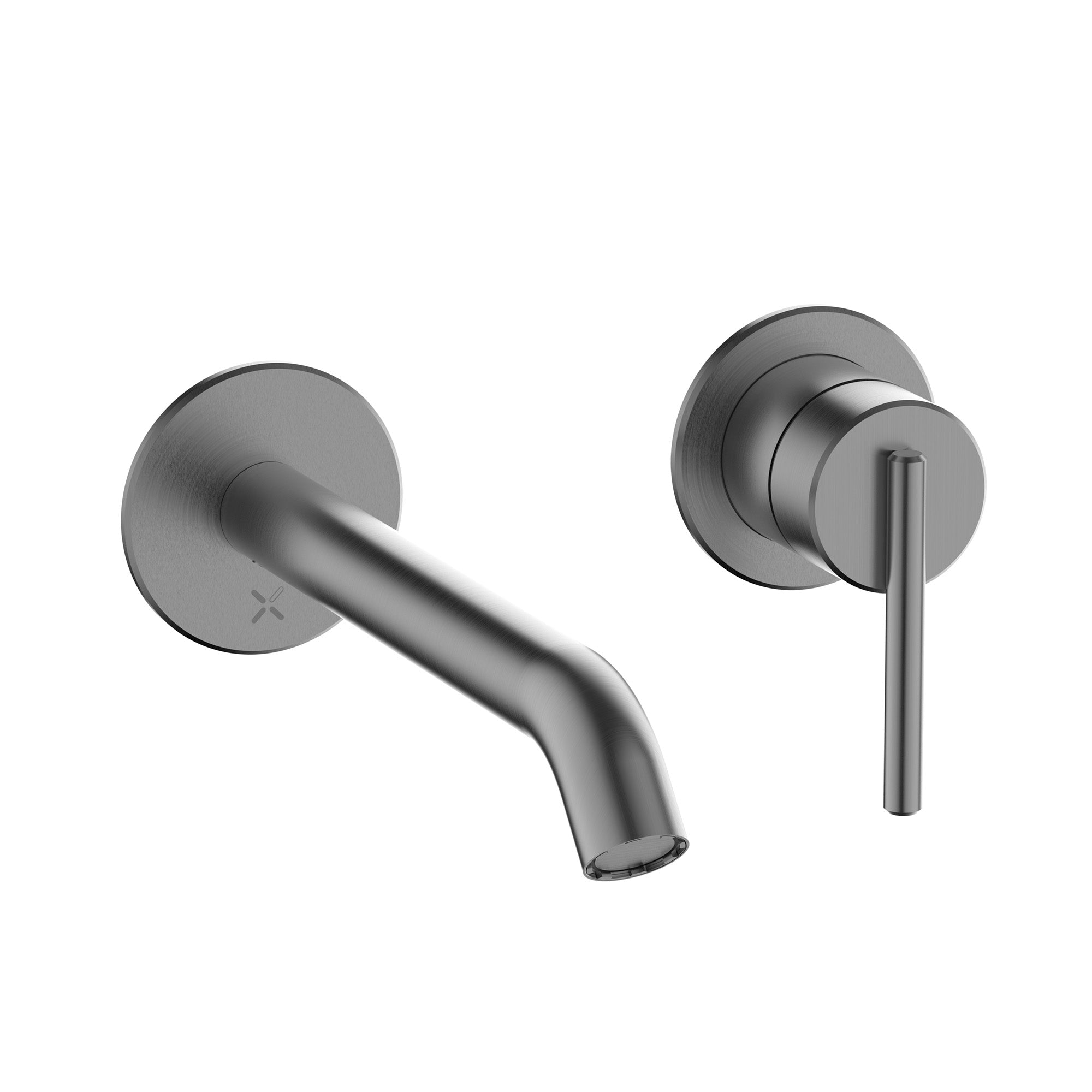 crosswater 3one6 lever 2 hole wall mounted basin mixer tap 316 slate