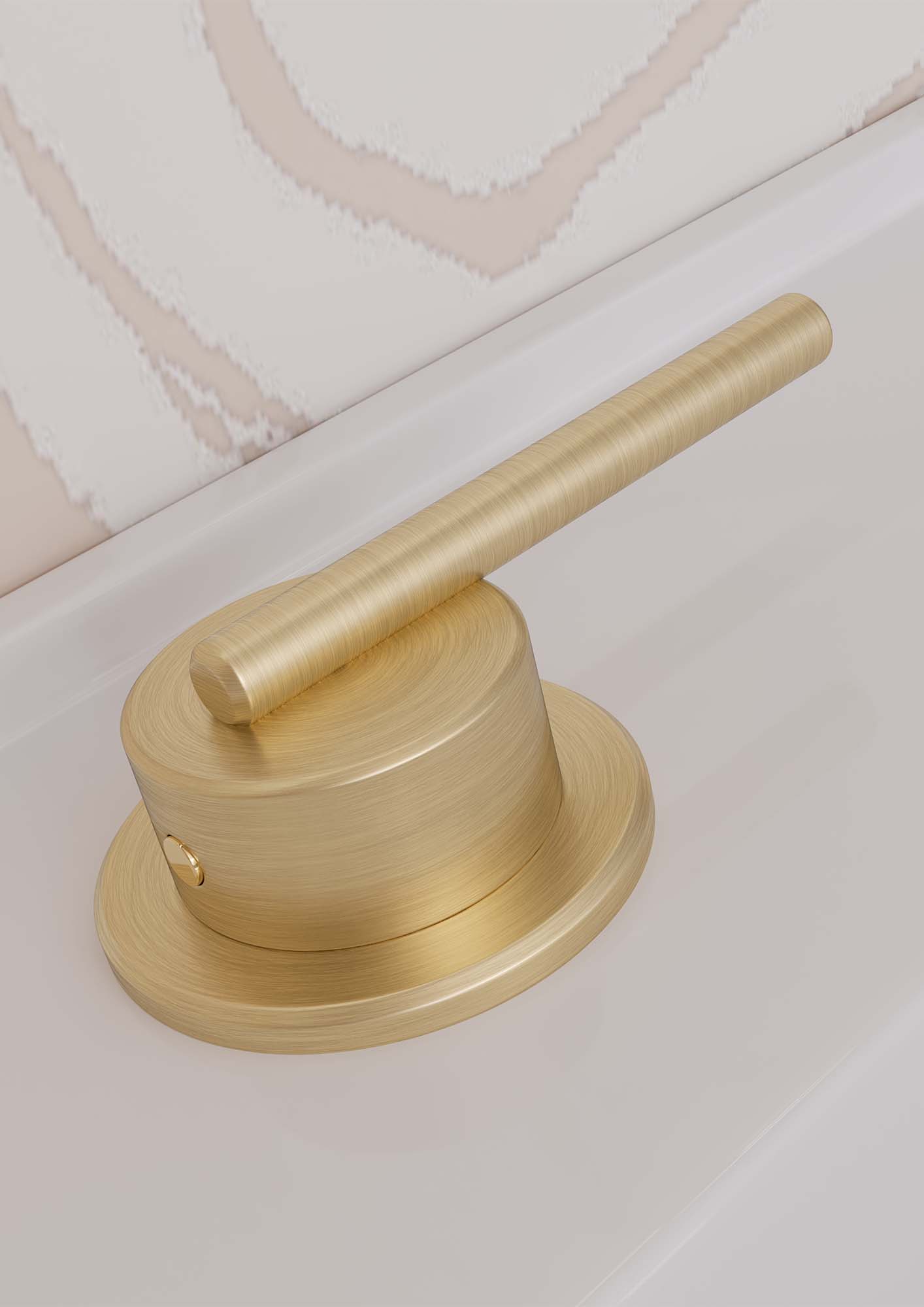 crosswater 3one6 lever 3 hole deck mounted basin mixer tap 316 brushed brass