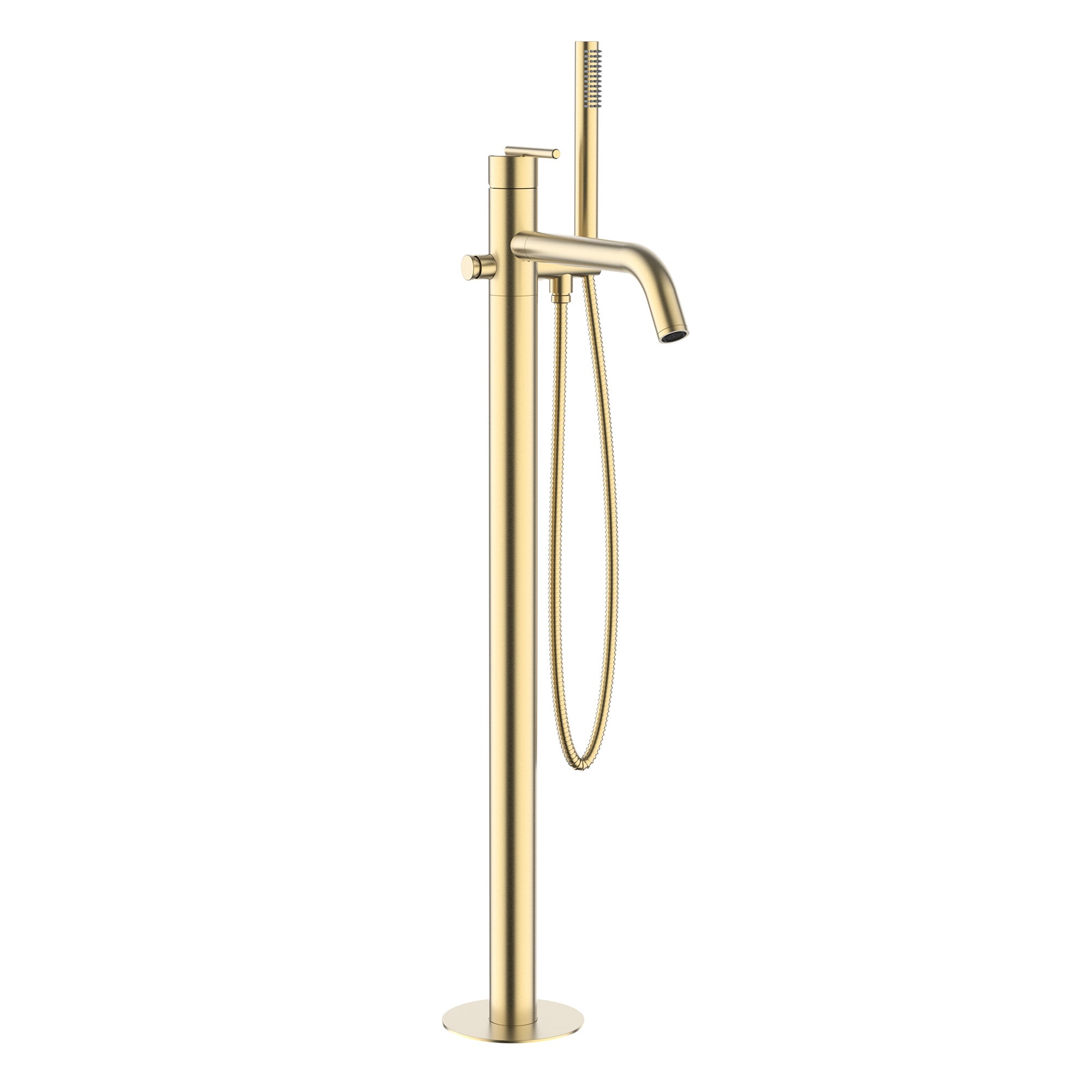 crosswater 3one6 lever freestanding bath shower mixer brushed brass