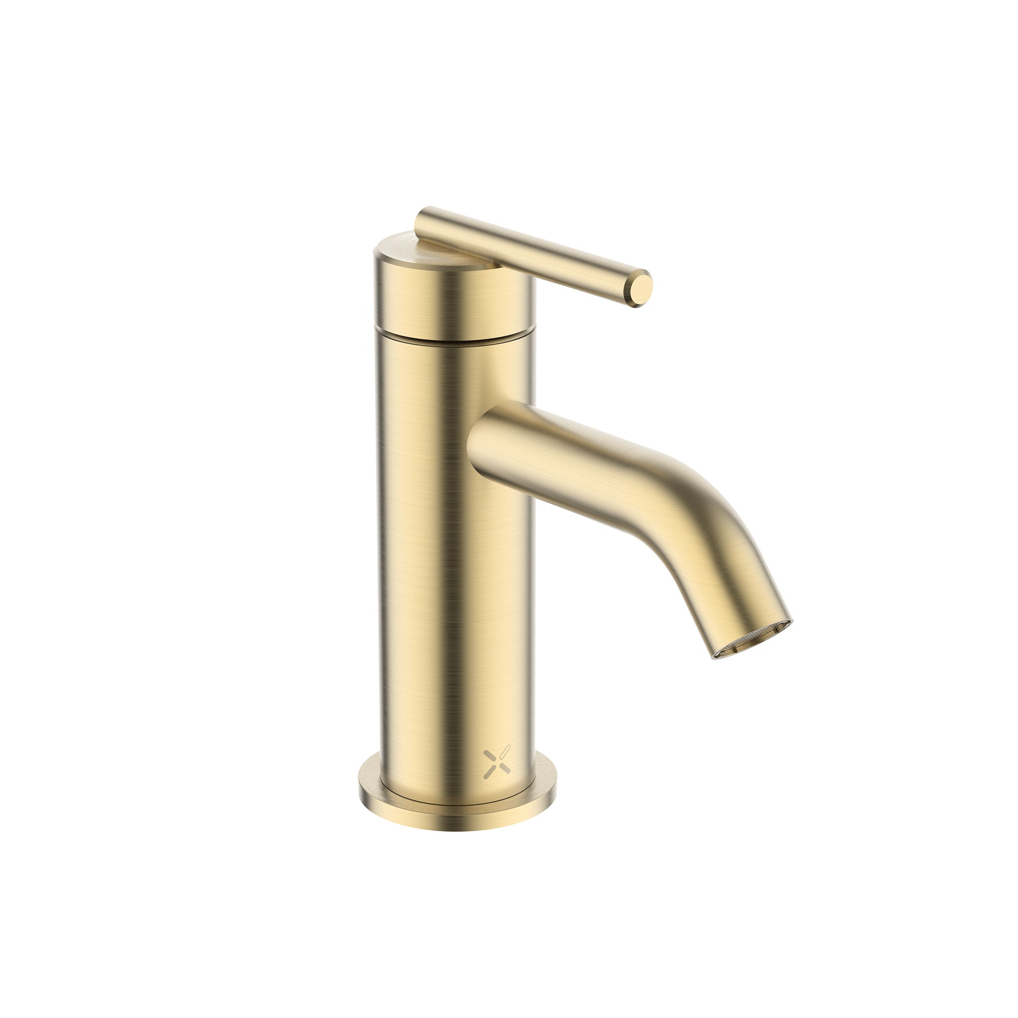 crosswater 3one6 lever mini basin monobloc tap 316 brushed brass