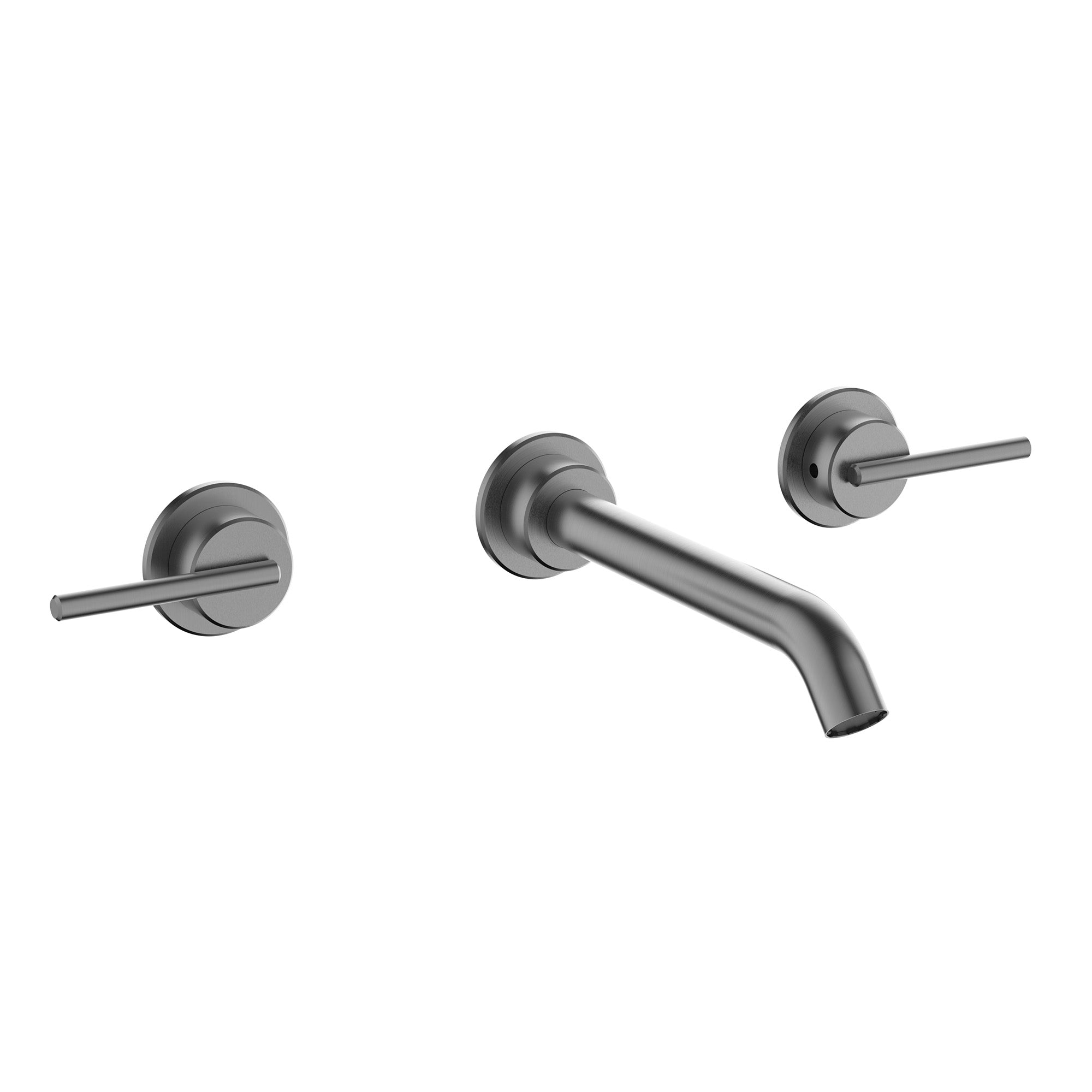 crosswater 3one6 slate 3 hole wall mounted basin mixer tap slate