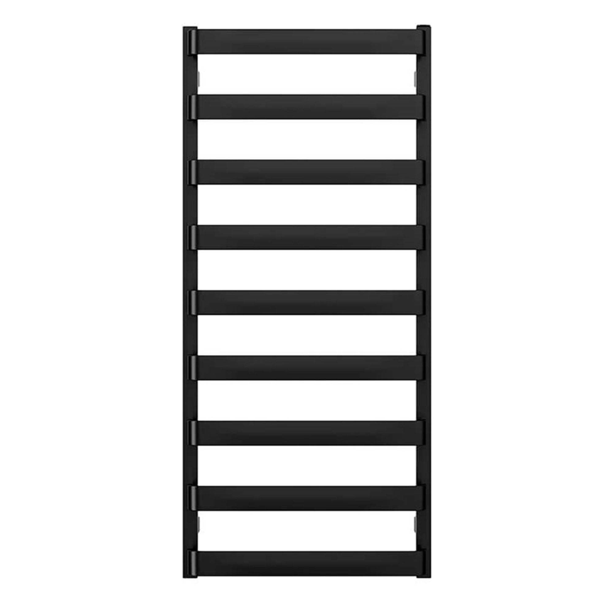 crosswater air heated towel rail 500x1110mm matt black