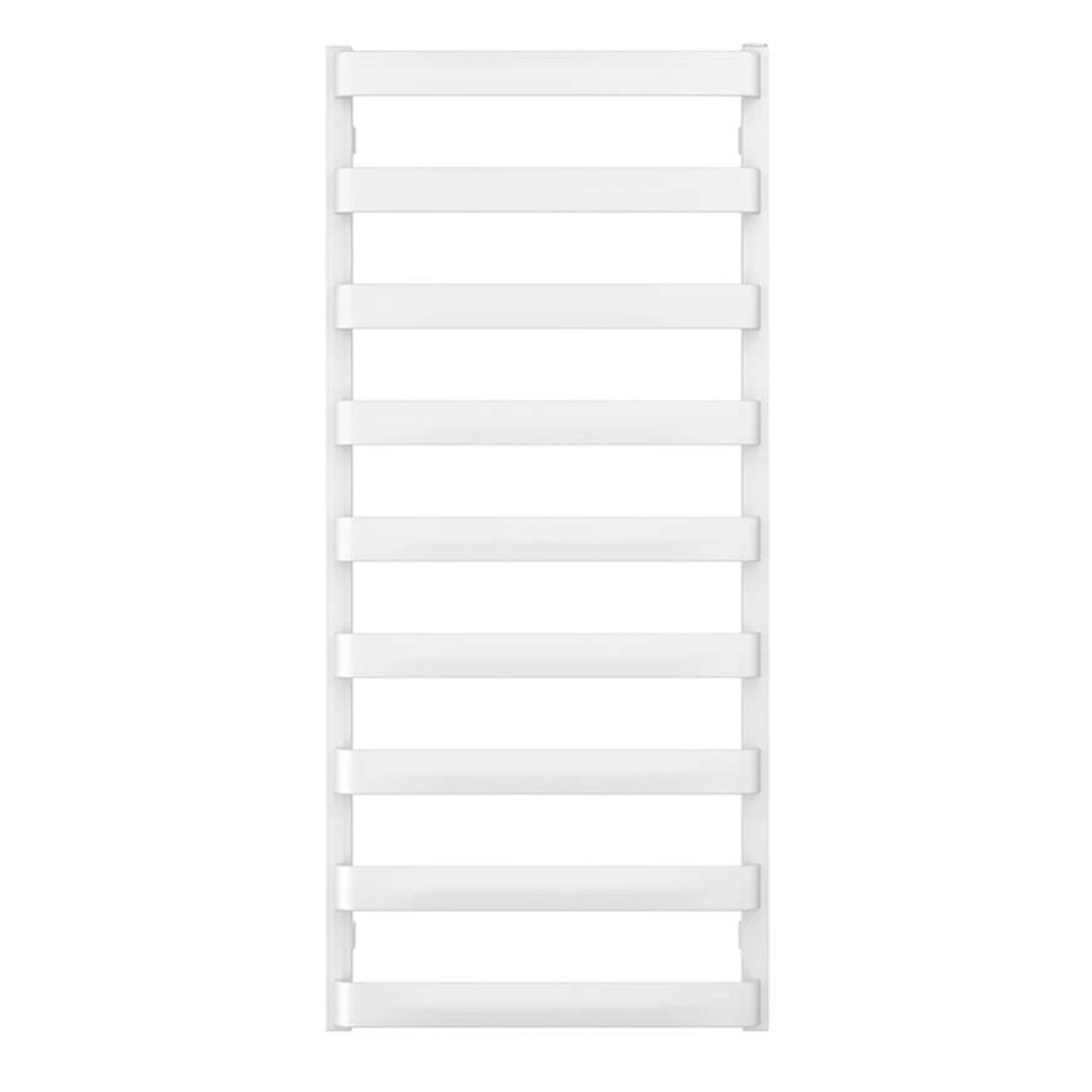 crosswater air heated towel rail 500x1110mm matt white