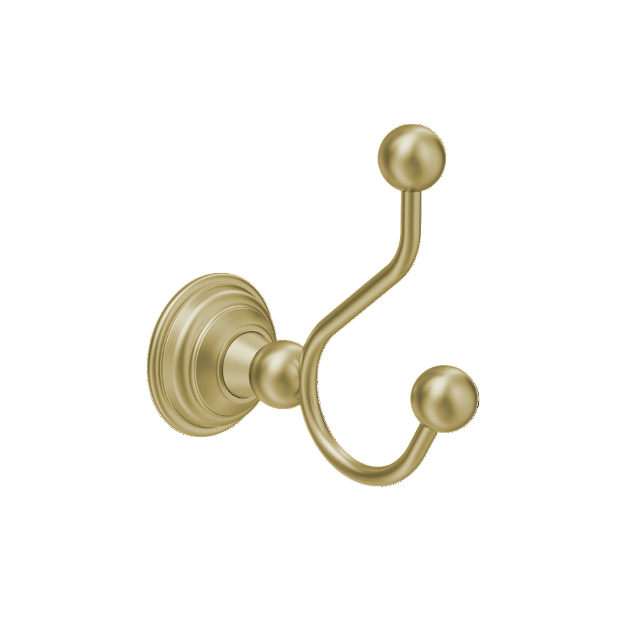 Crosswater Belgravia Double Robe Hook Brushed Brass