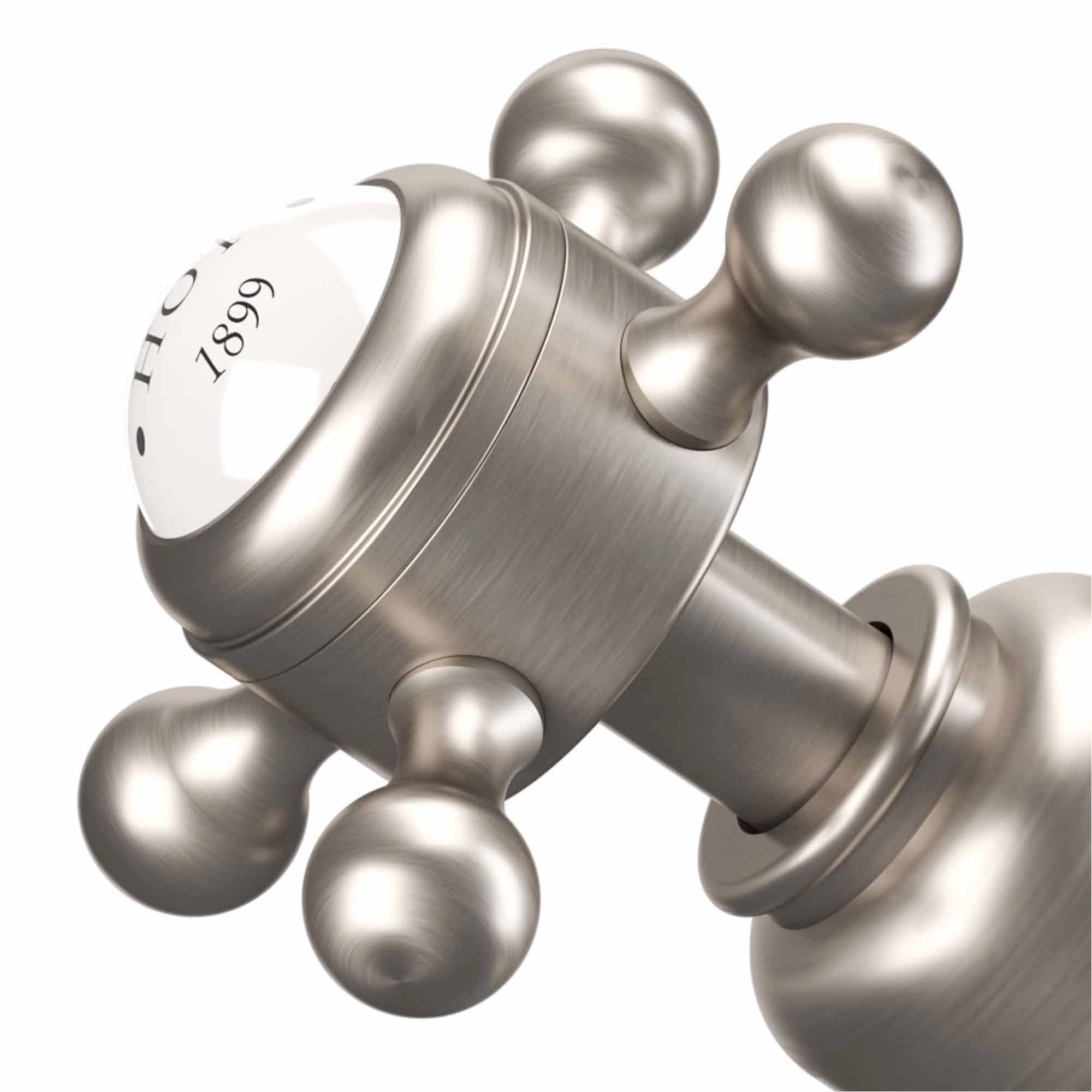 crosswater belgravia high neck basin mono tap and waste brushed nickel