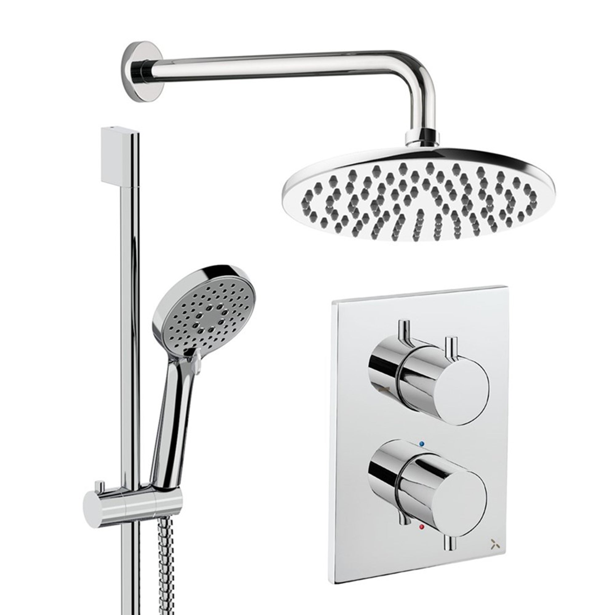 crosswater crossbox shower set 4 200mm chrome