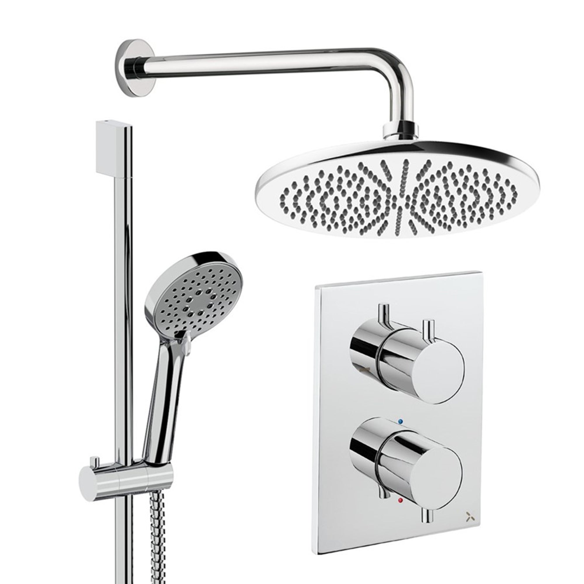 crosswater crossbox shower set 4 300mm chrome