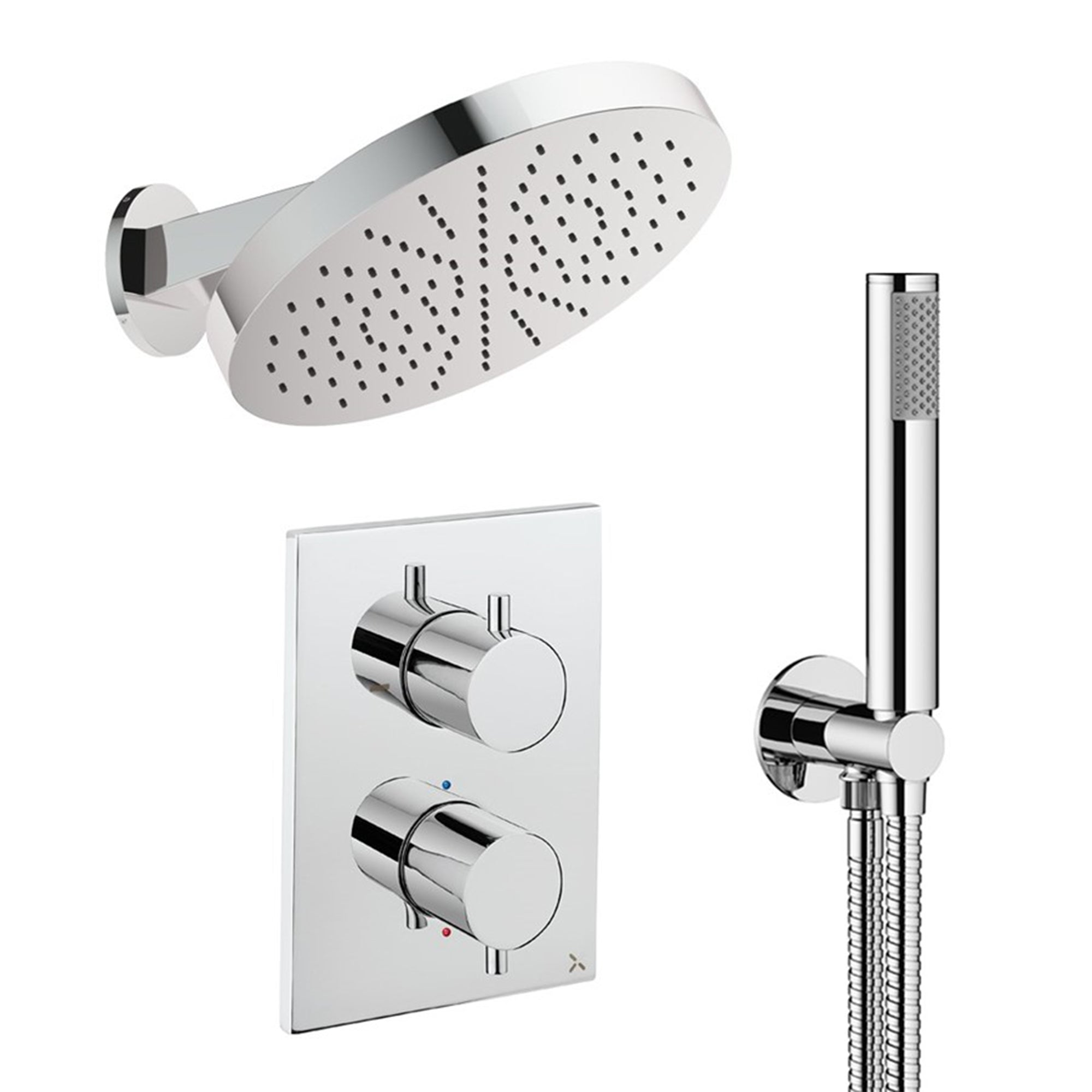 crosswater crossbox shower set 8 chrome