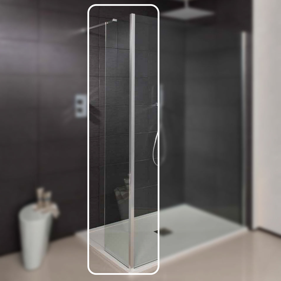 Crosswater Design 8 End Panel 200mm in Chrome Finish Deluxe Bathrooms Ireland