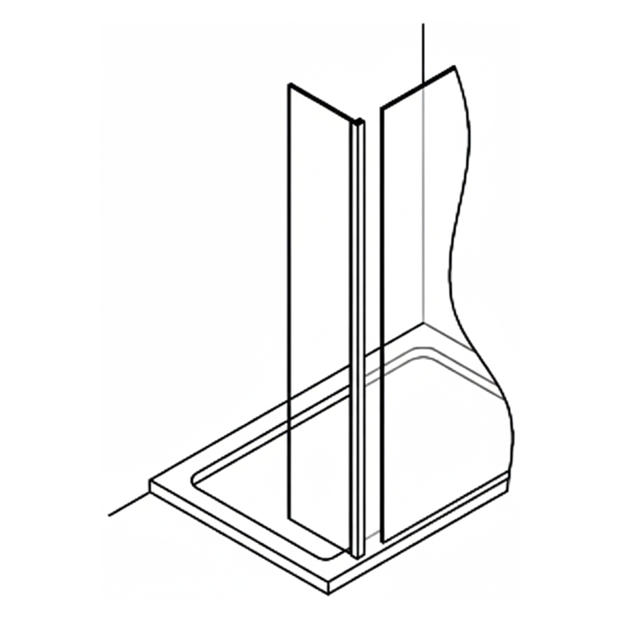 Crosswater Design 8 End Panel 200mm in Chrome Finish Diagram Deluxe Bathrooms Ireland