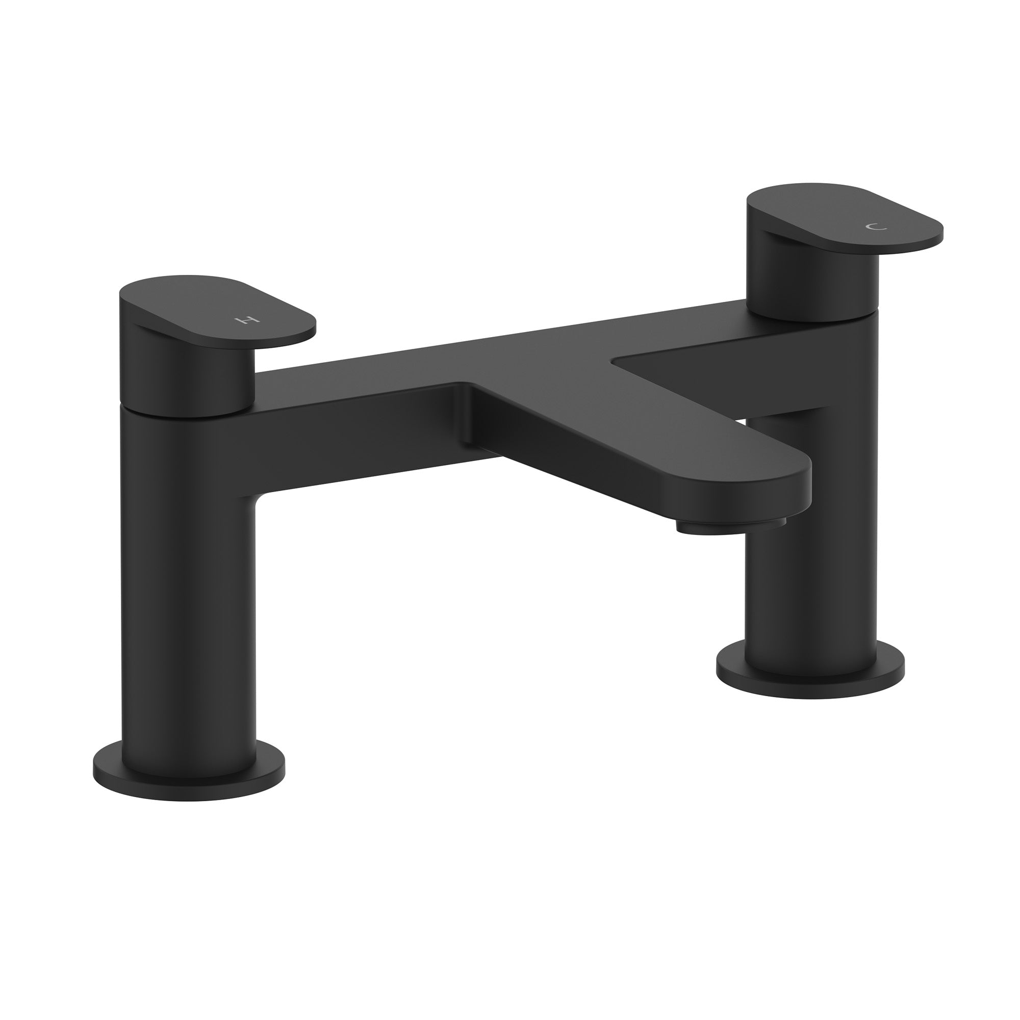 crosswater drift bath filler matt black