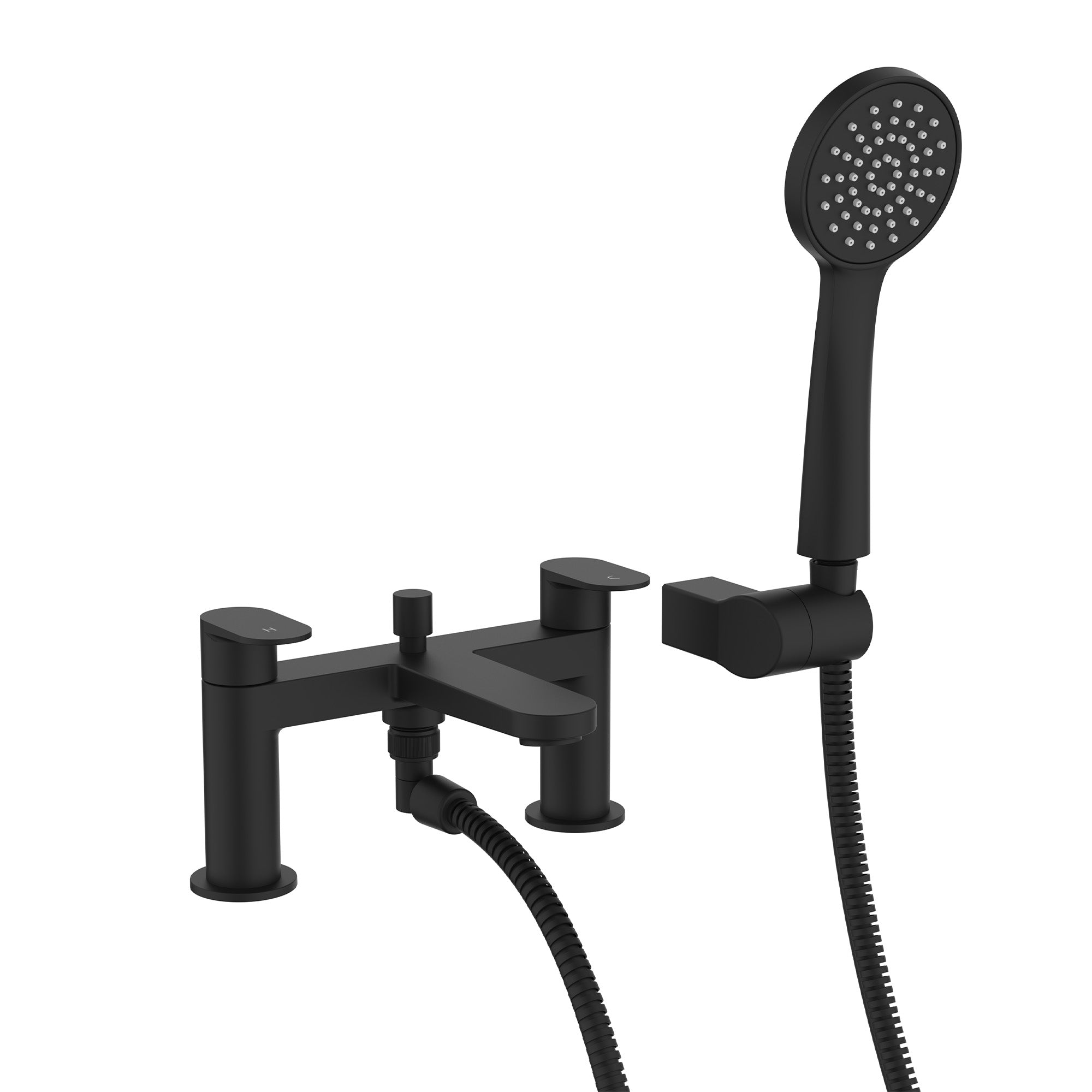crosswater drift bath shower mixer matt black