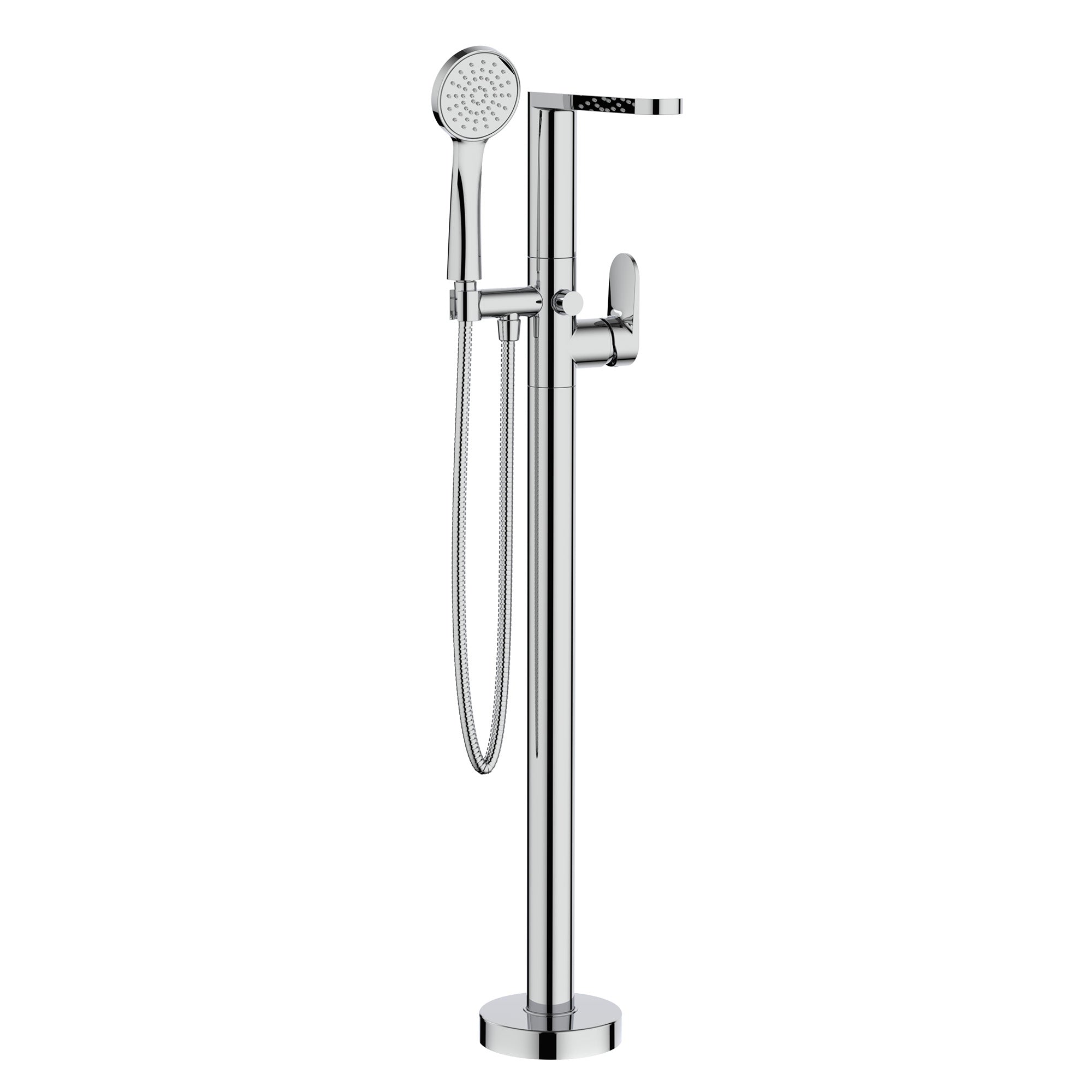 crosswater drift freestanding bath shower mixer chrome