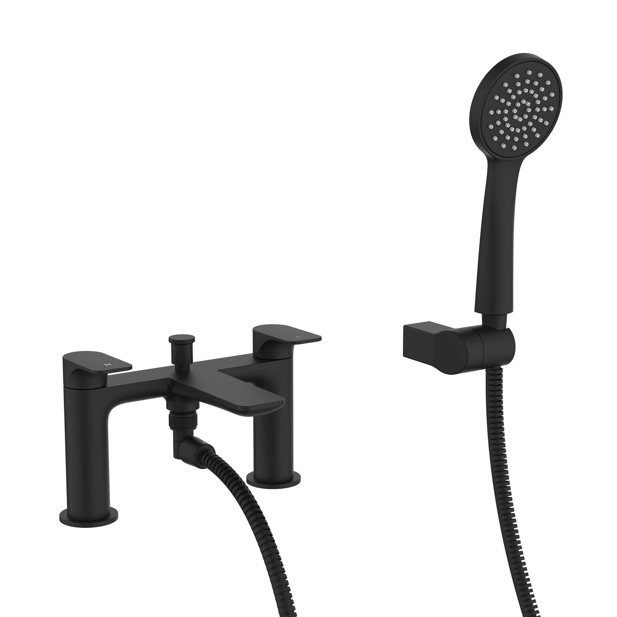 crosswater fuse bath shower mixer matt black