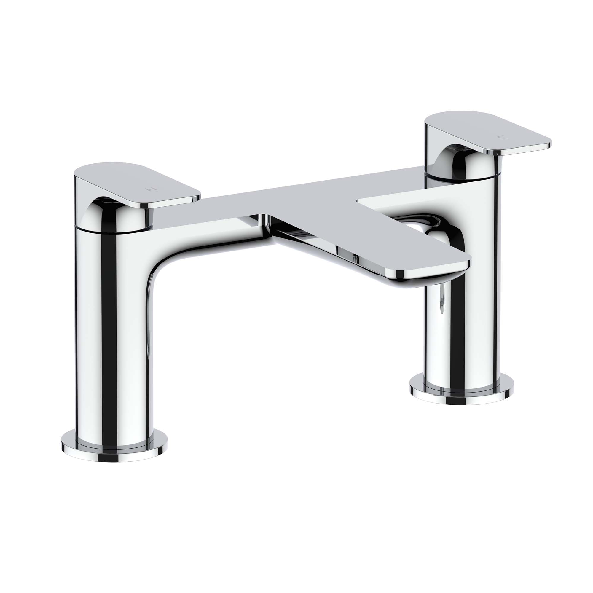 crosswater fuse deck mounted bath filler chrome