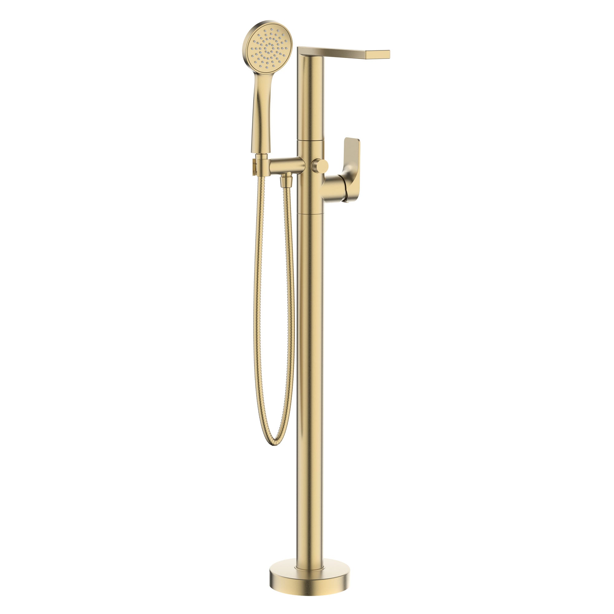 crosswater fuse freestanding bath shower mixer brushed brass