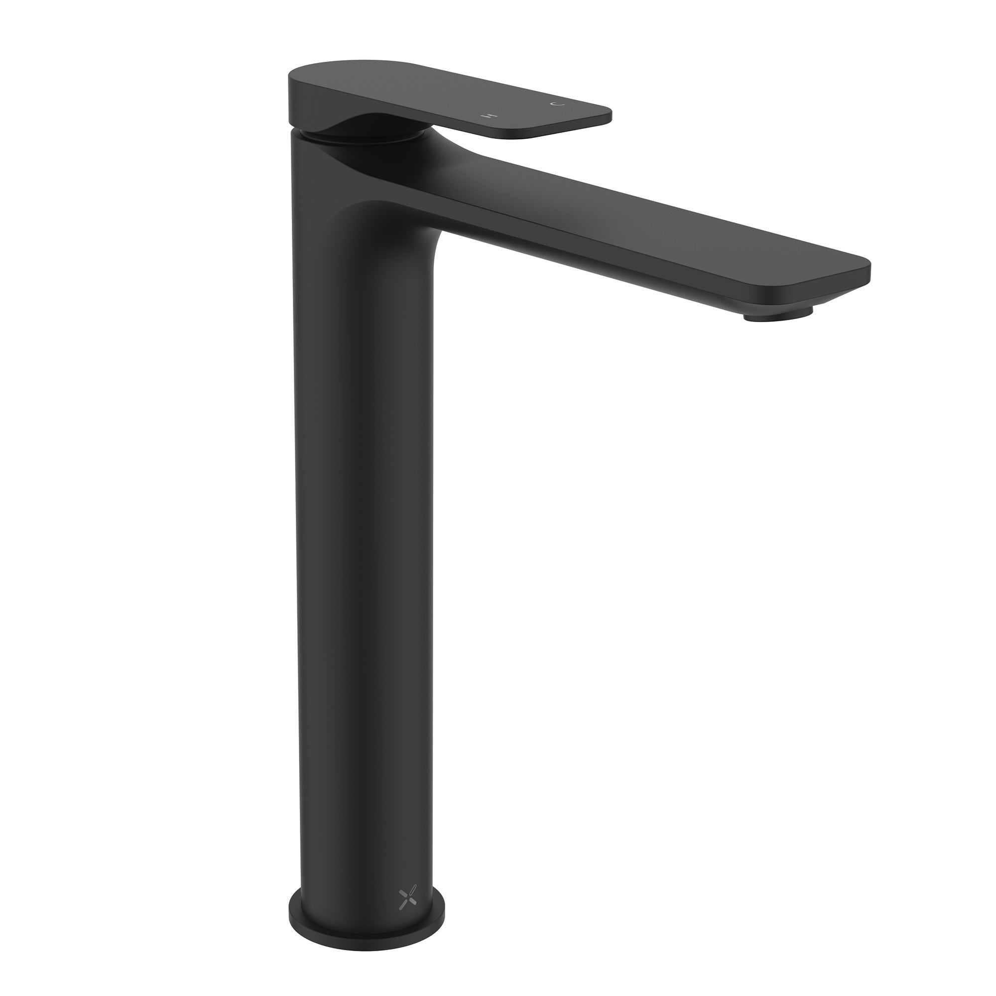 crosswater fuse tall basin monobloc tap matt black