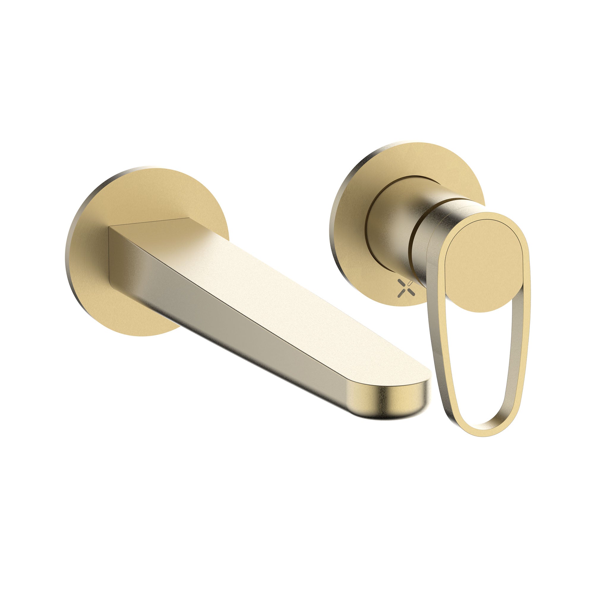 crosswater lazo 2 hole wall mounted basin mixer tap