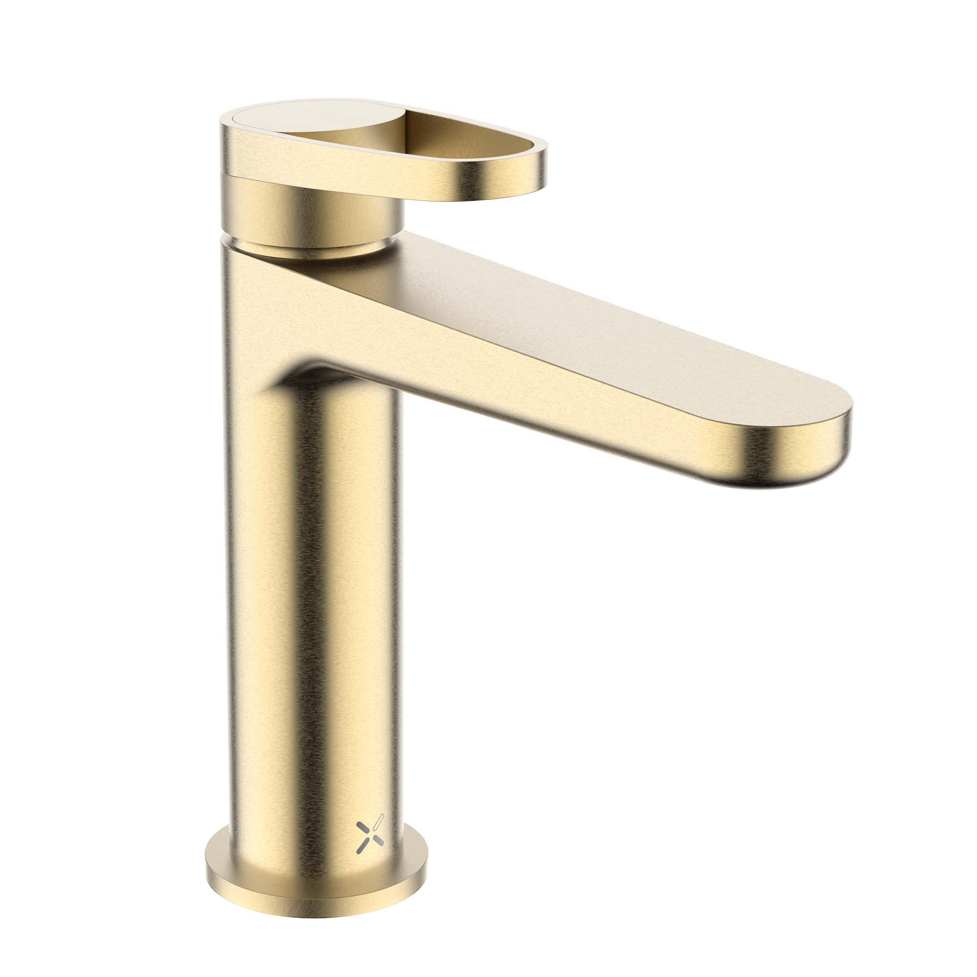 crosswater lazo basin monobloc tap brushed brass