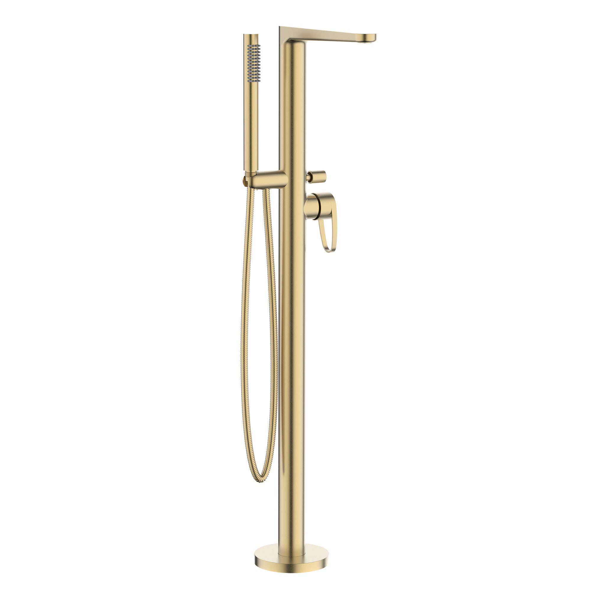 crosswater lazo freestanding bath shower mixer brushed brass