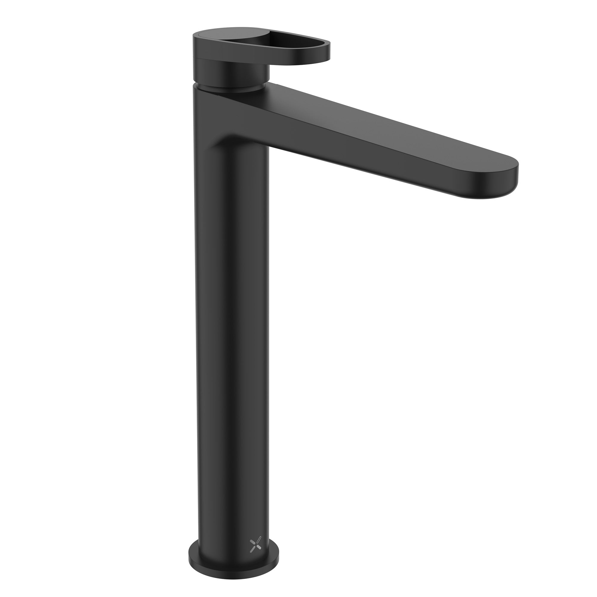 crosswater lazo tall basin monobloc tap matt black