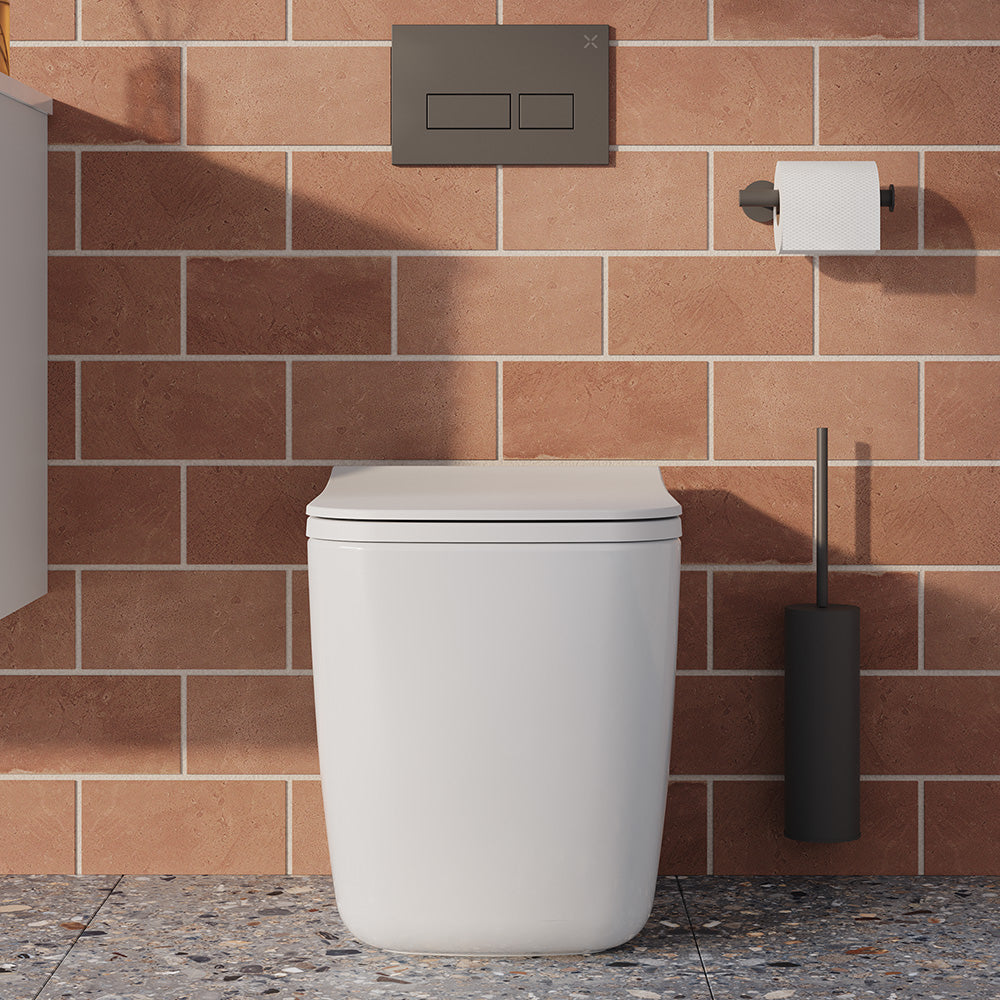 crosswater libra back to wall wc pan and square slim seat matt white