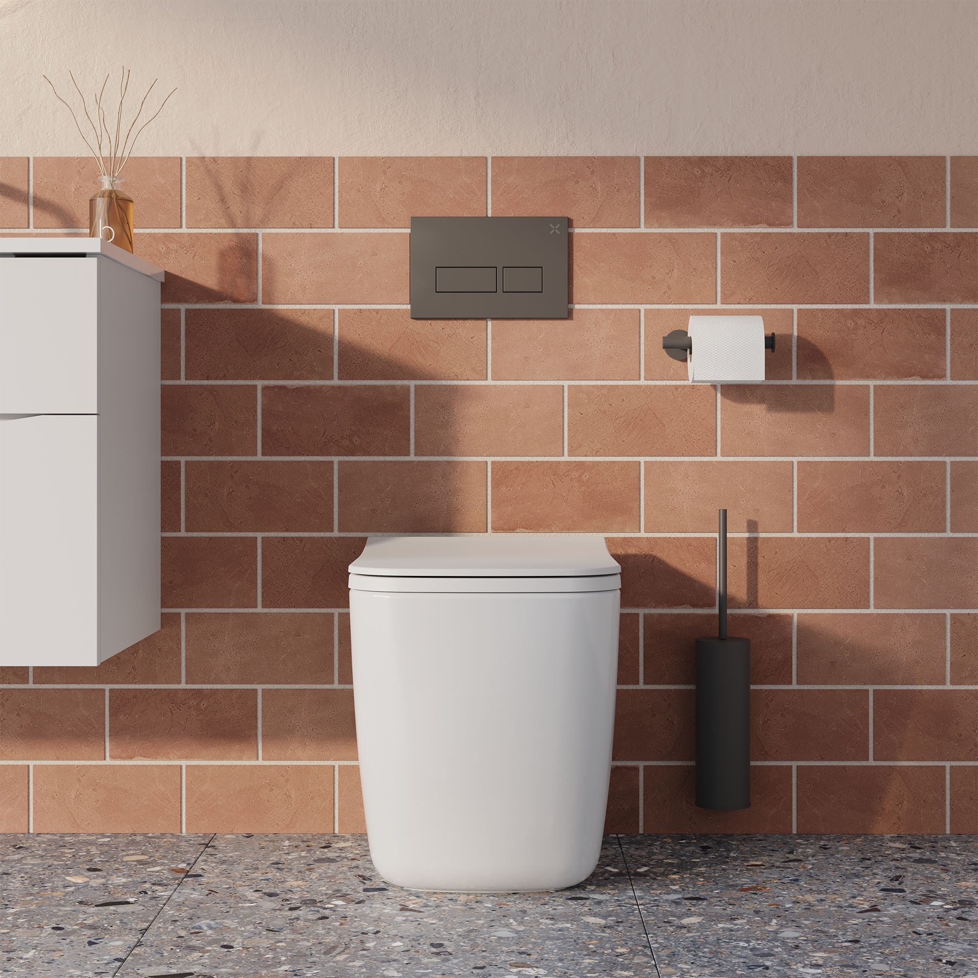 crosswater libra back to wall wc pan and square slim seat matt white