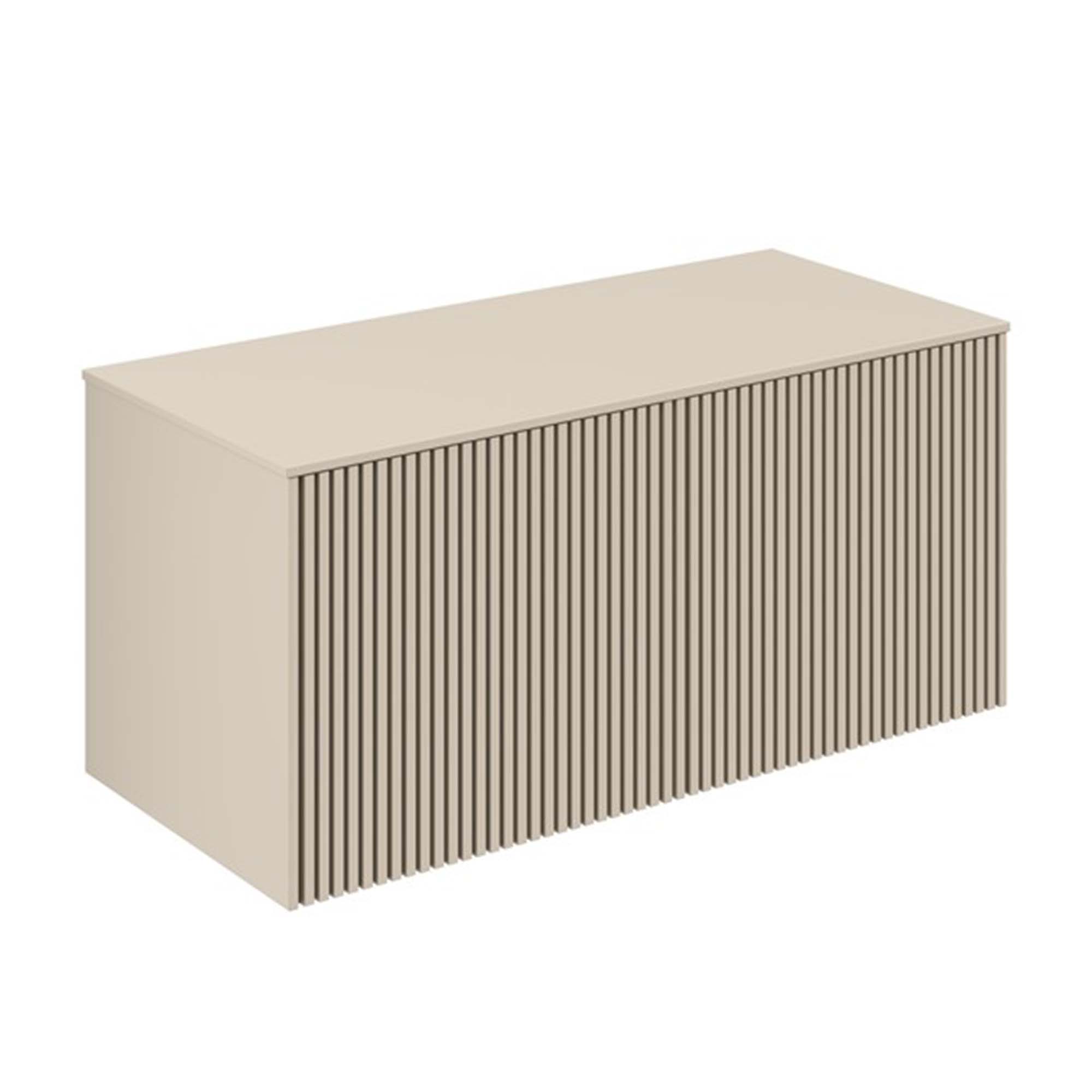 crosswater limit 1000 wall mounted 2 drawer double vanity unit worktop warm stone