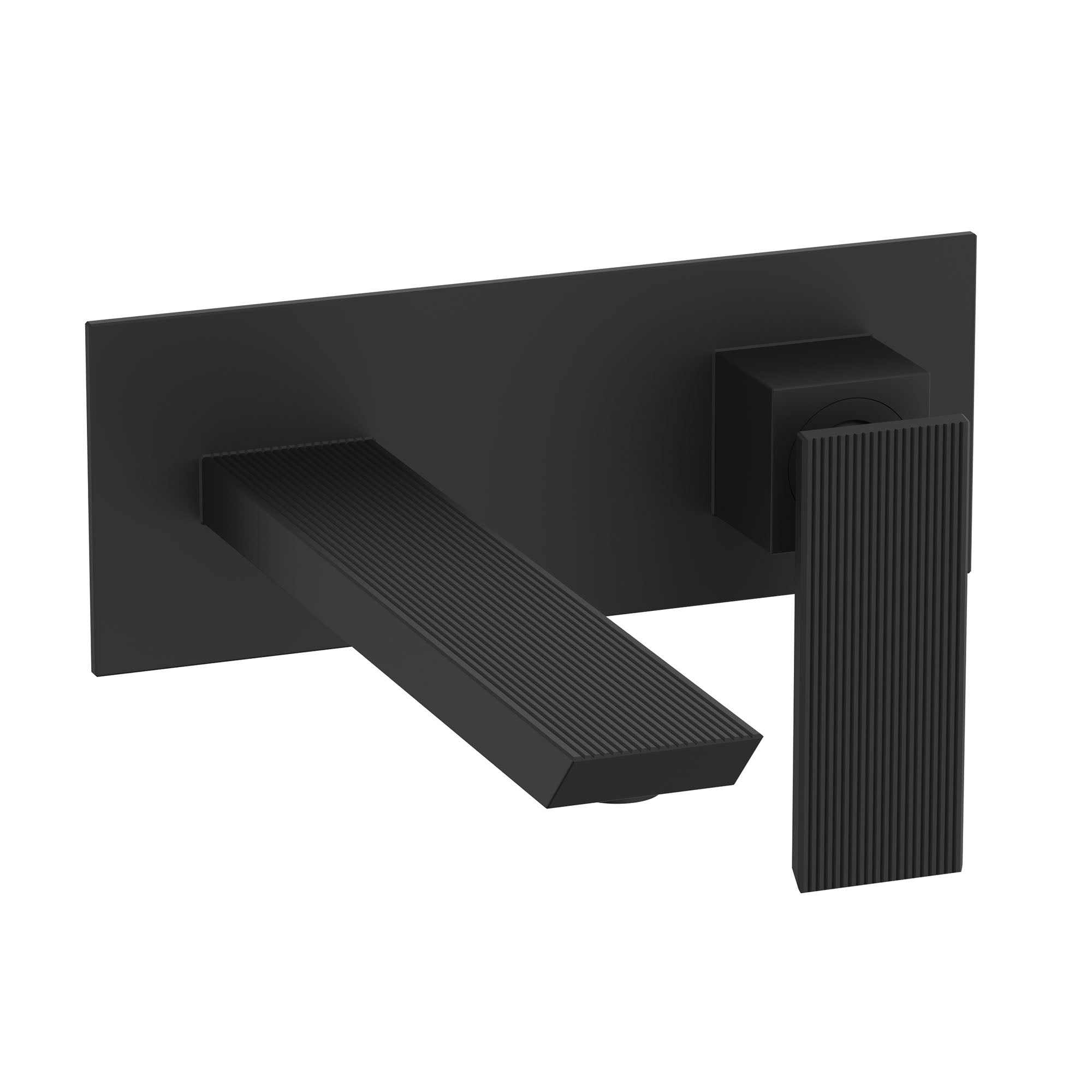 crosswater limit 2 hole wall mounted basin mixer tap matt black