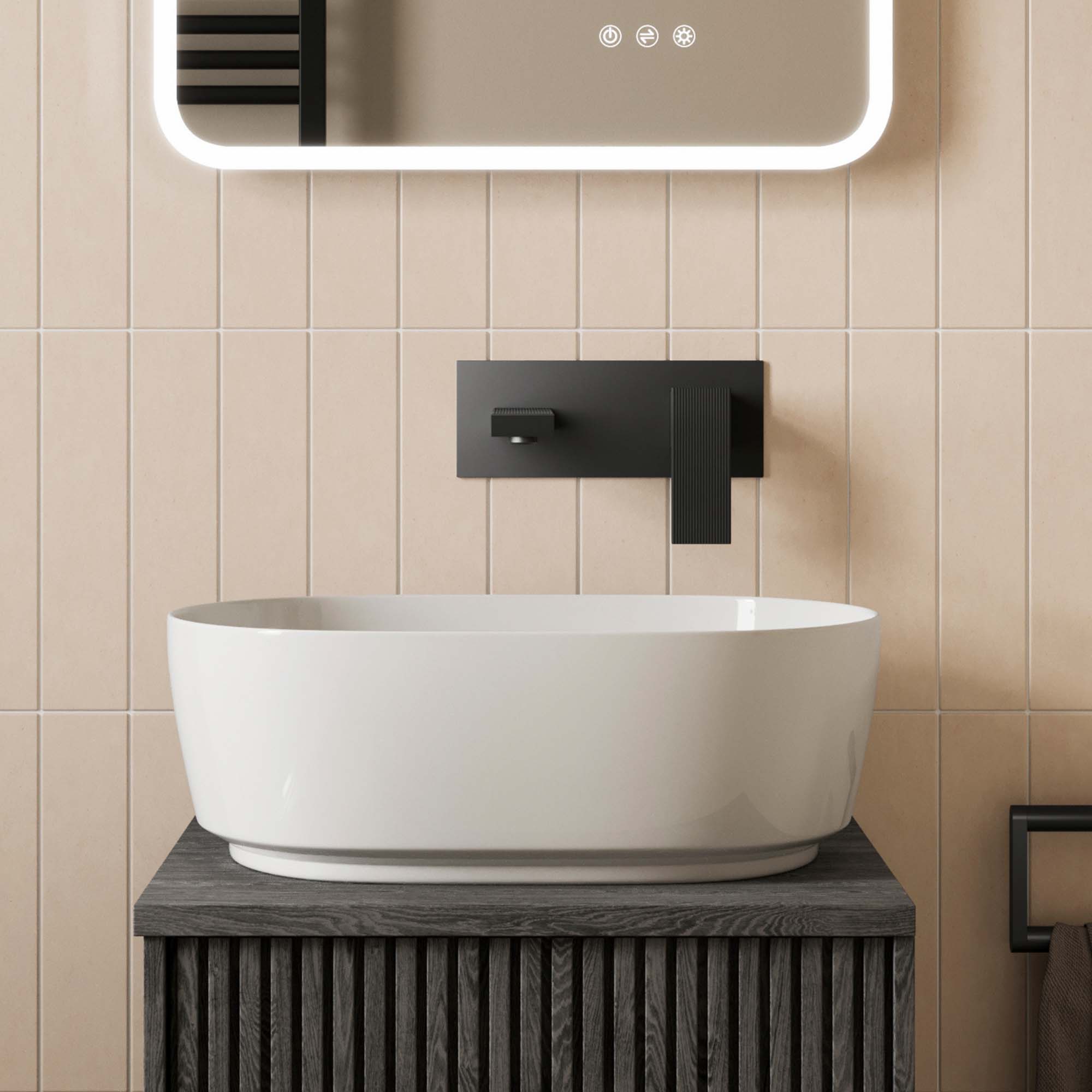 Crosswater Limit 2 Hole Wall Mounted Basin Mixer Tap