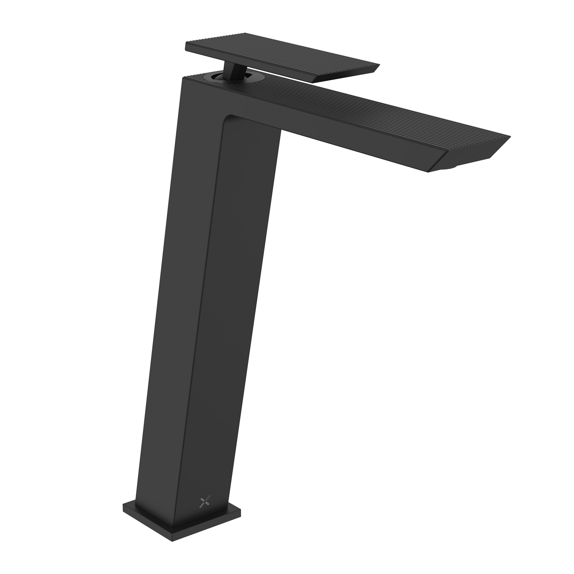 crosswater limit tall basin mixer tap monobloc matt black