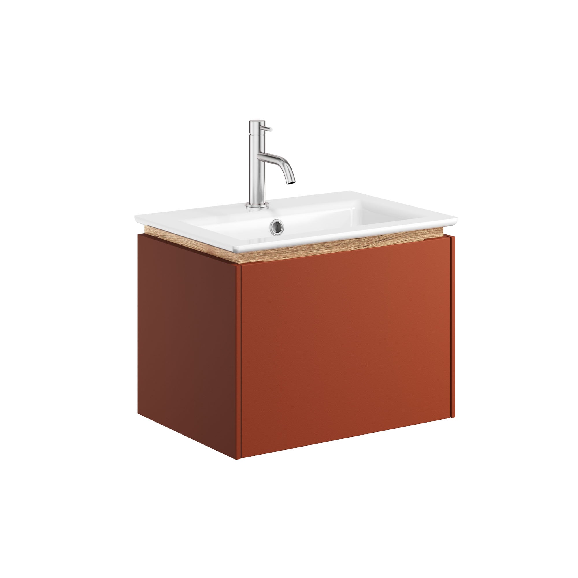 crosswater mada 500 wall mounted vanity unit with mineral marble basin soft clay