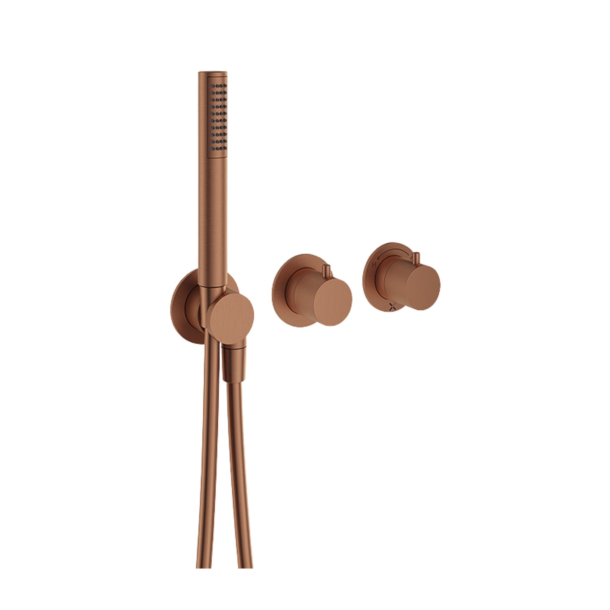 Crosswater Module 2 Handle Thermostatic Shower Valve With Pencil Handset