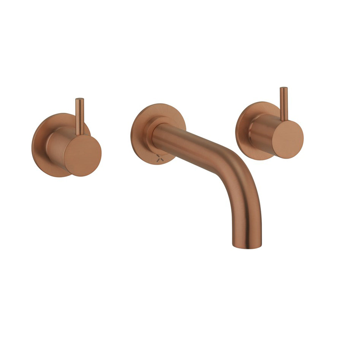 crosswater mpro 3 hole wall mounted bath mixer brushed bronze