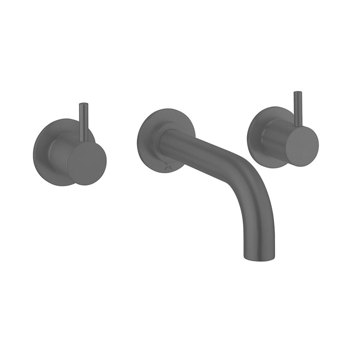 crosswater mpro 3 hole wall mounted bath mixer slate