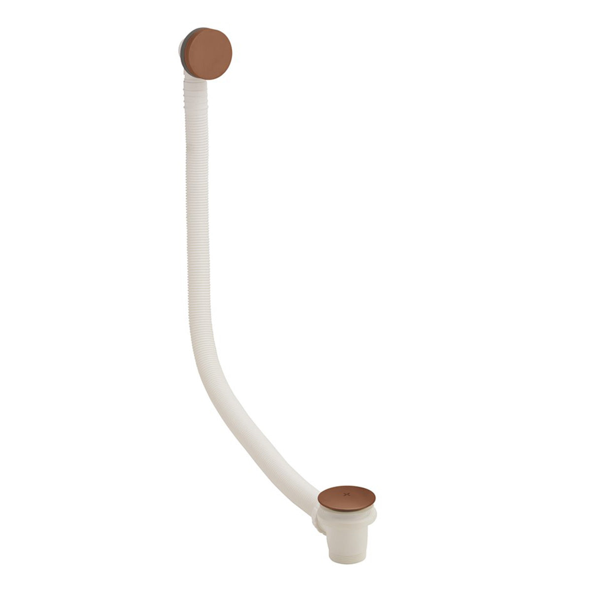 crosswater mpro click clack bath waste brushed bronze